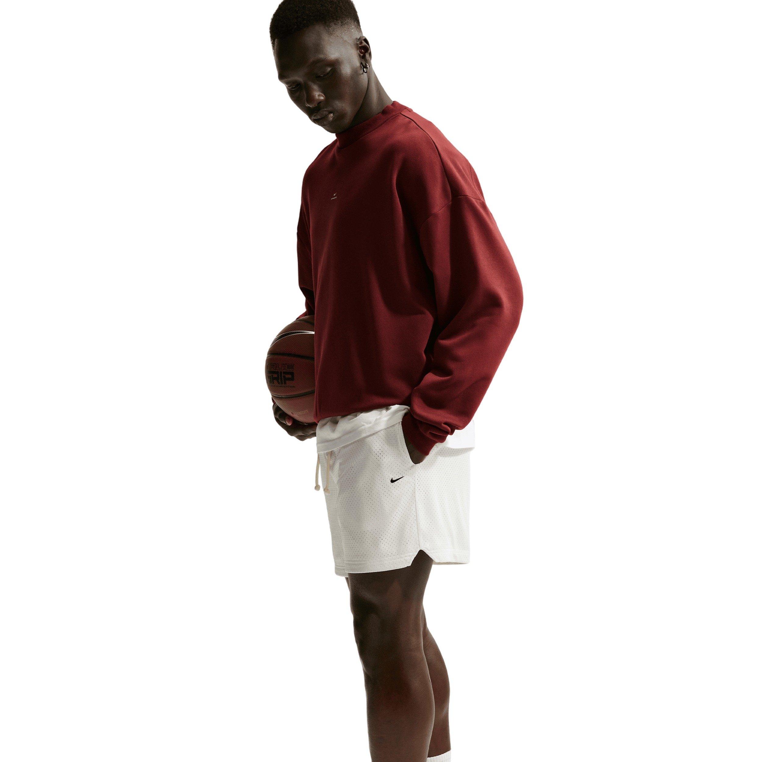 Nike Men's Standard Issue 5" Practice Mesh Basketball Shorts - WHITE