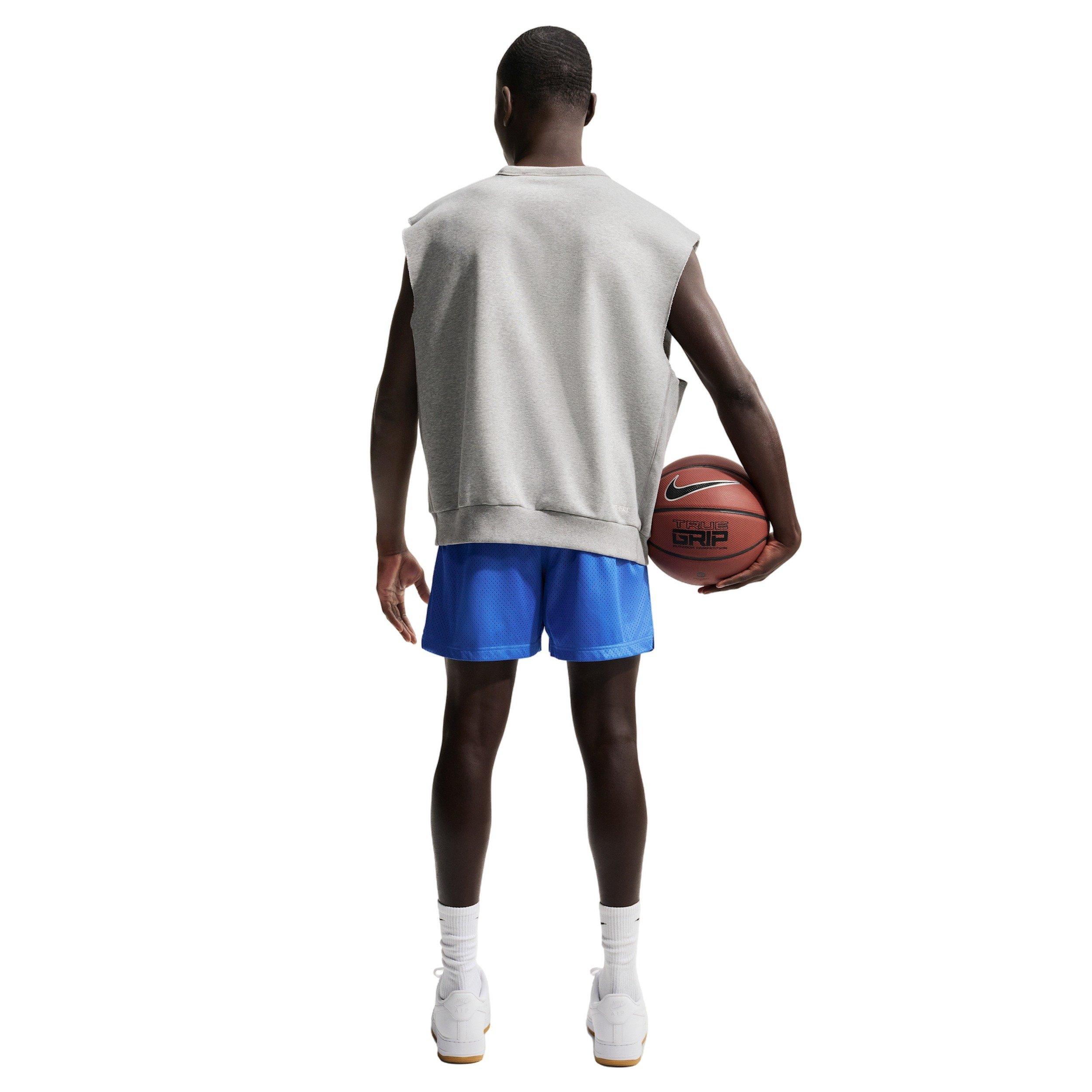 Nike Men's Standard Issue 5" Practice Mesh Basketball Shorts - BLUE Thumbnail View 2