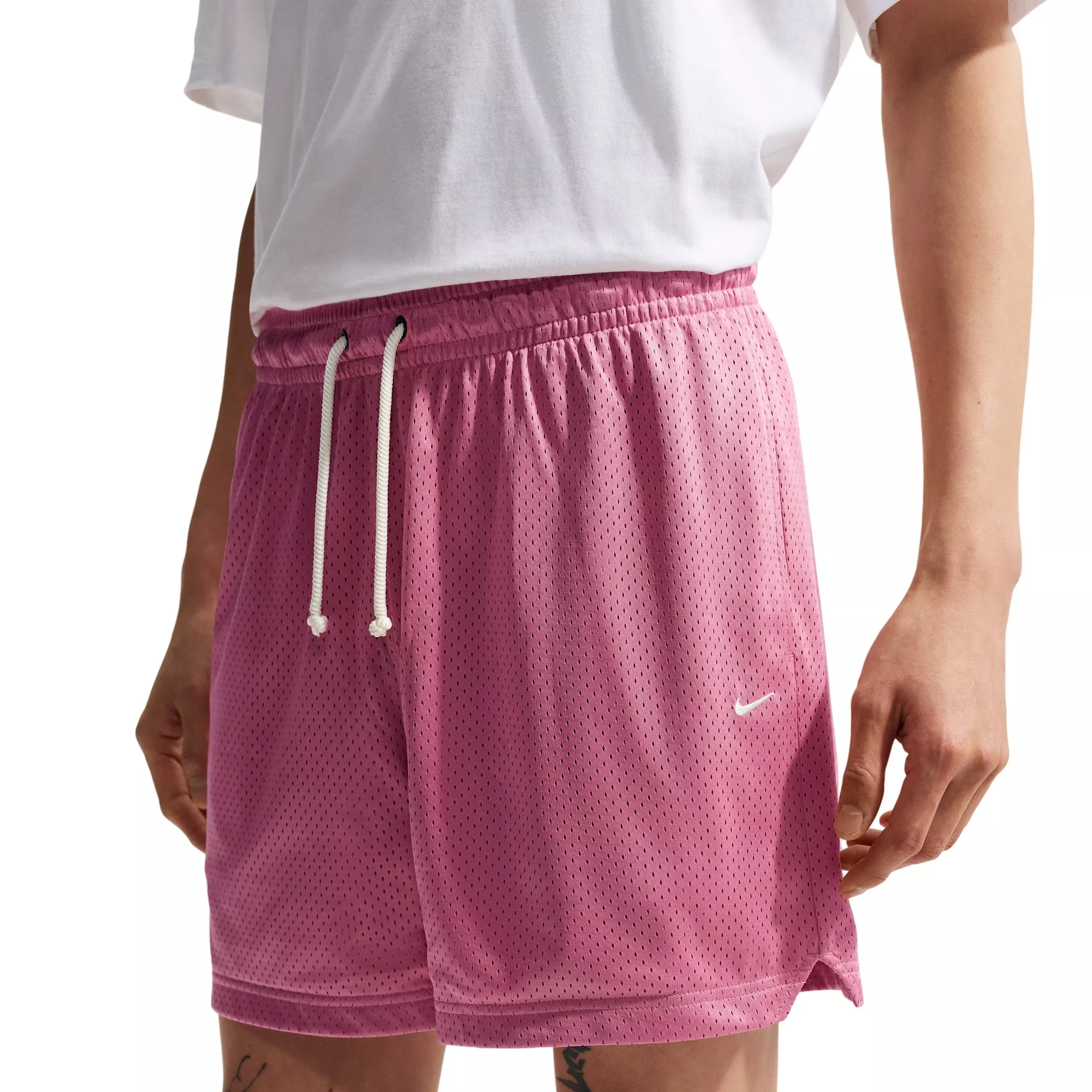 Nike Men's Standard Issue 5" Practice Mesh Basketball Shorts - PINK