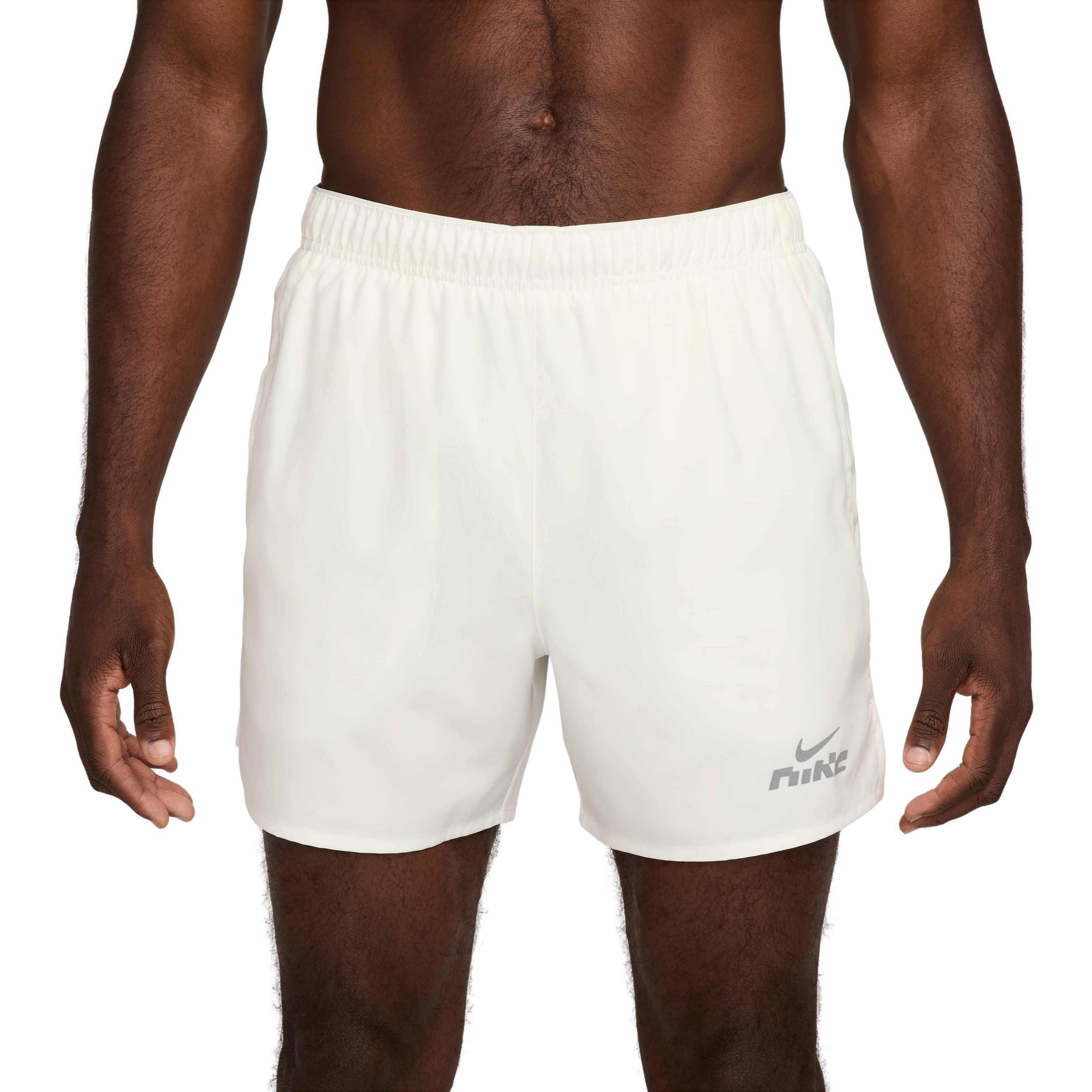 Nike Men's Challenger Flash Dri-FIT 5" Brief-Lined Running Shorts - WHITE Thumbnail View 1
