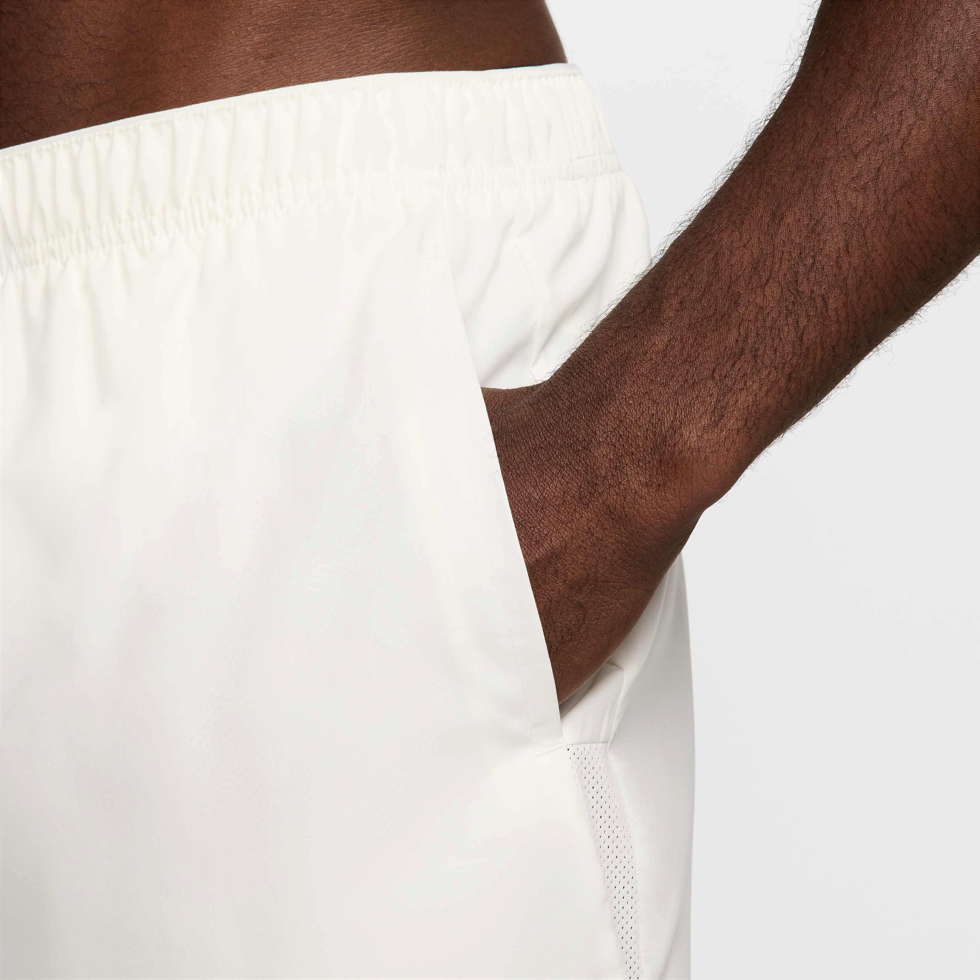 Nike Men's Challenger Flash Dri-FIT 5" Brief-Lined Running Shorts - WHITE Thumbnail View 4