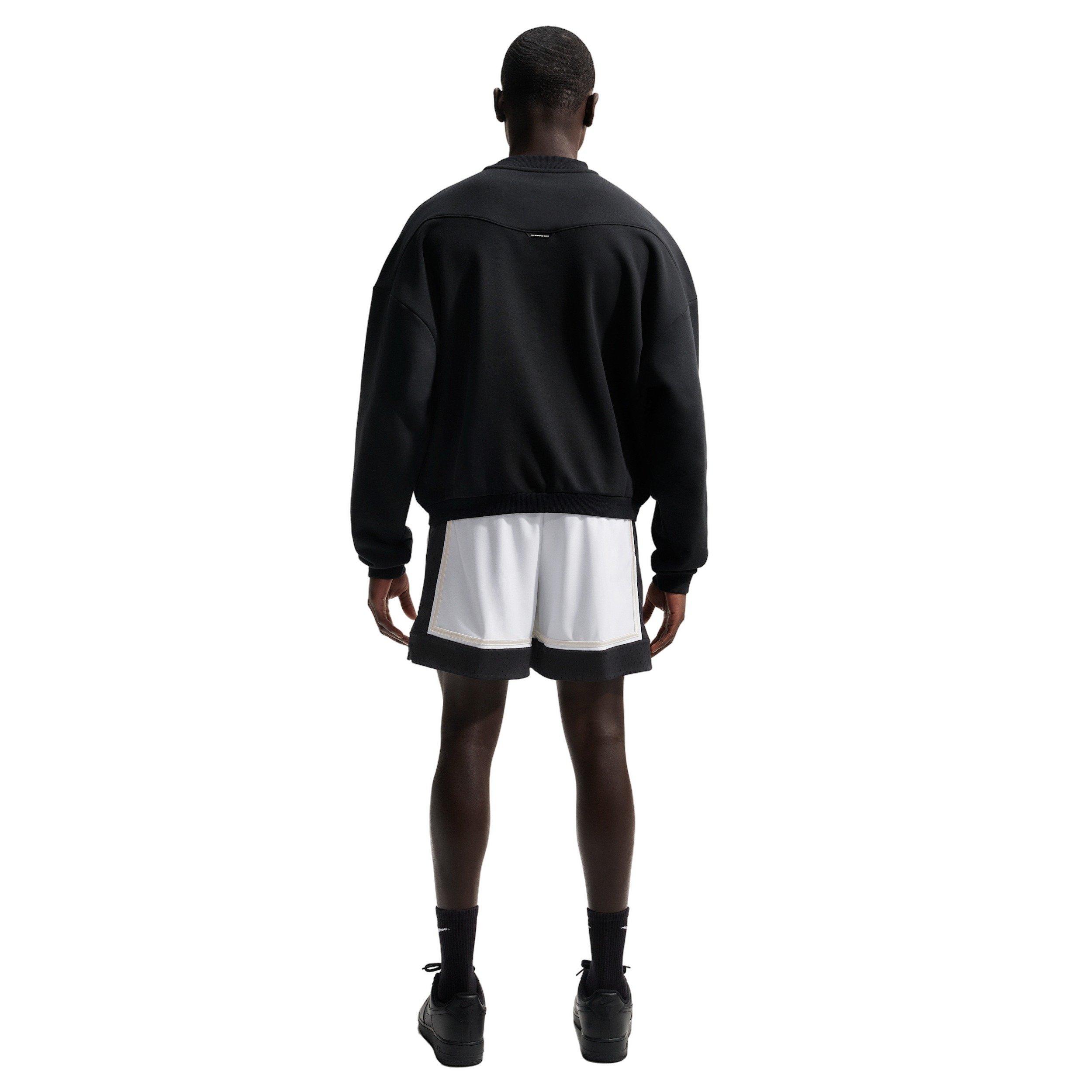 Nike Men's Standard Issue Dri-FIT 6" Basketball Shorts - White/Black - WHITE/BLACK Thumbnail View 2