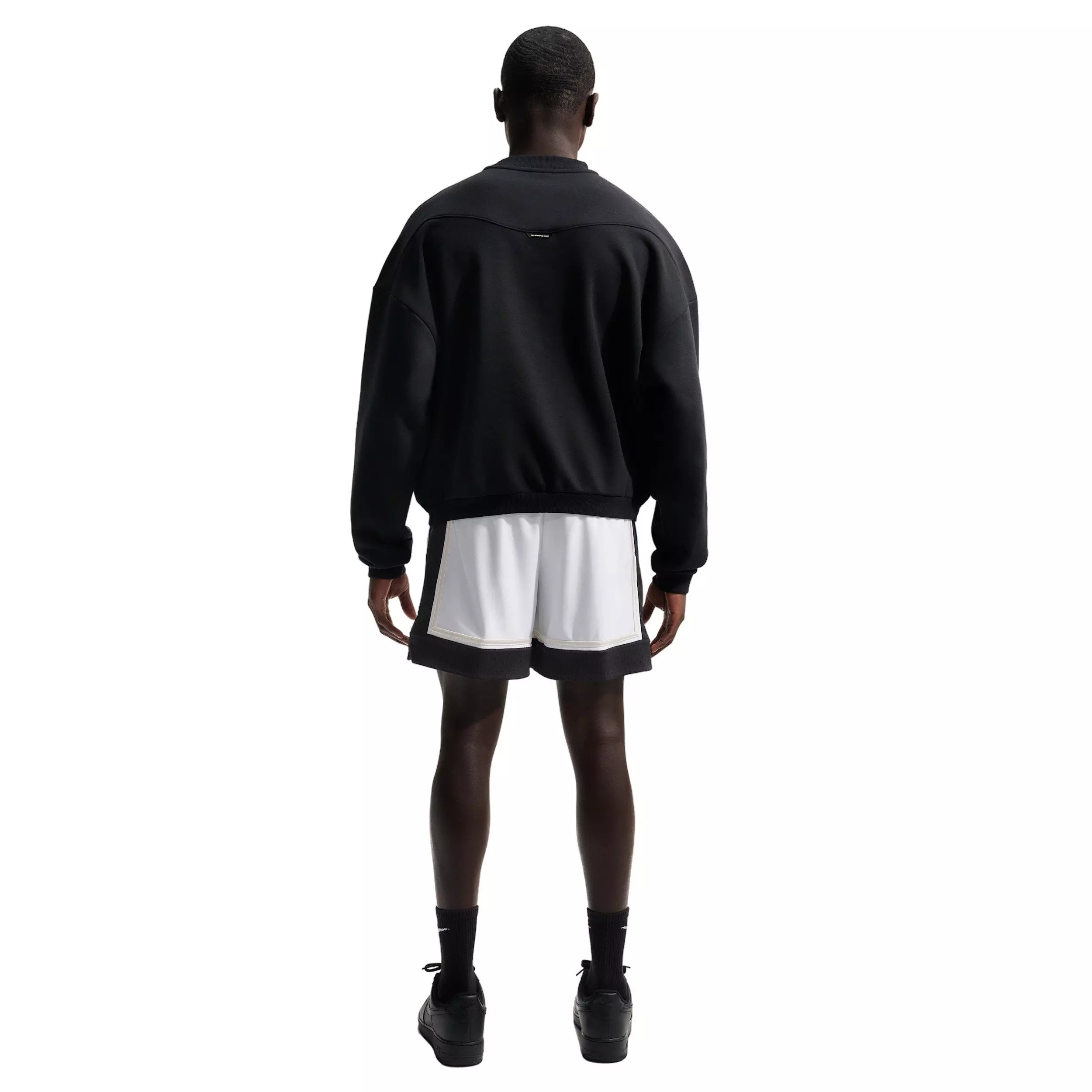 Nike Men's Standard Issue Dri-FIT 6" Basketball Shorts - White/Black - WHITE/BLACK