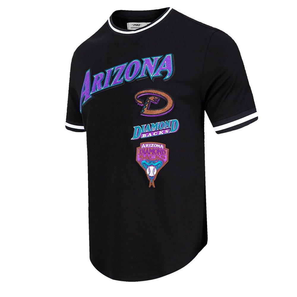 Pro Standard Men's MLB Arizona Diamondbacks Retro Classic Double Knit Tee - Black - BLACK Thumbnail View 3