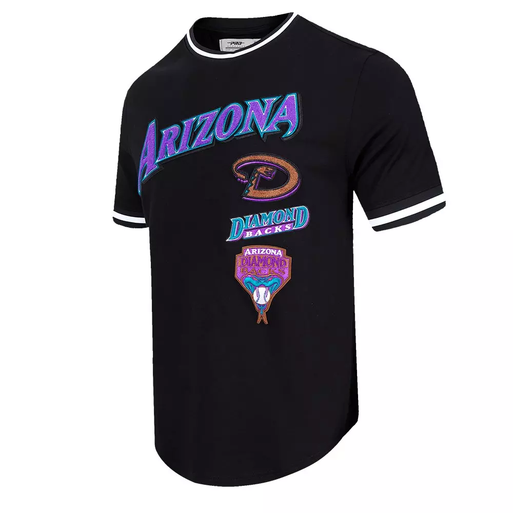 Pro Standard Men's MLB Arizona Diamondbacks Retro Classic Double Knit Tee - Black - BLACK