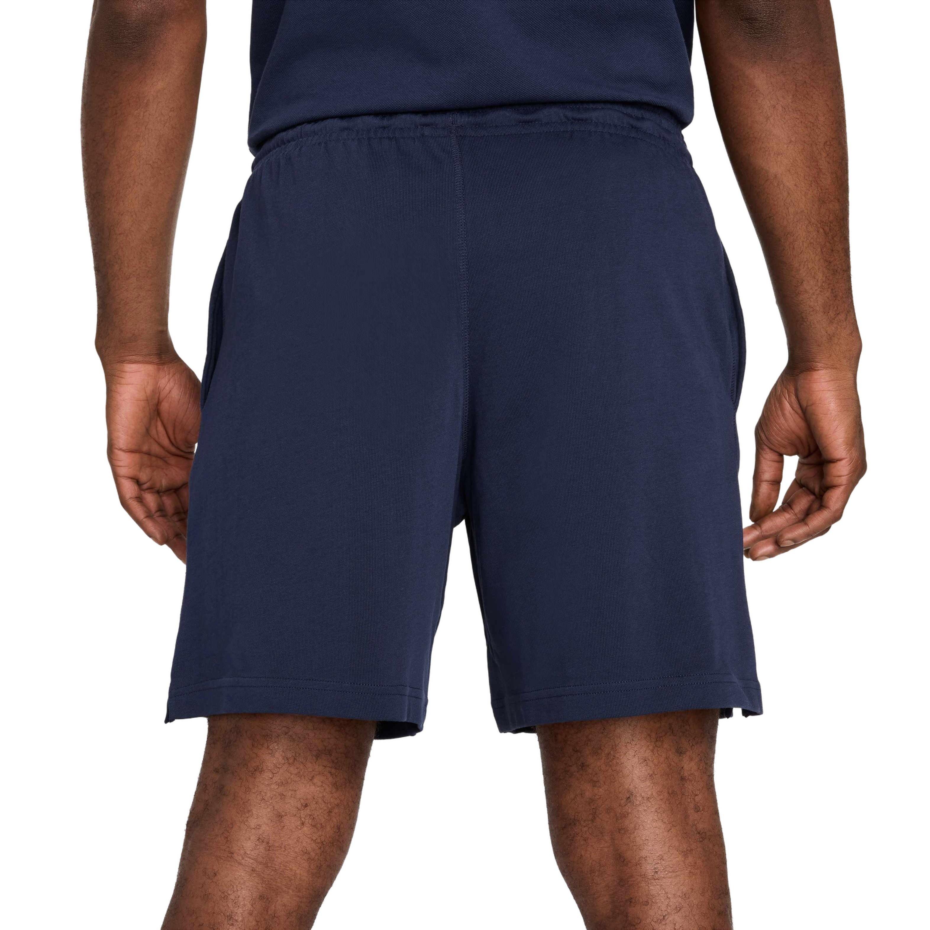 Nike Men's Club Knit Futura Lightweight Shorts - DK BLUE Thumbnail View 2