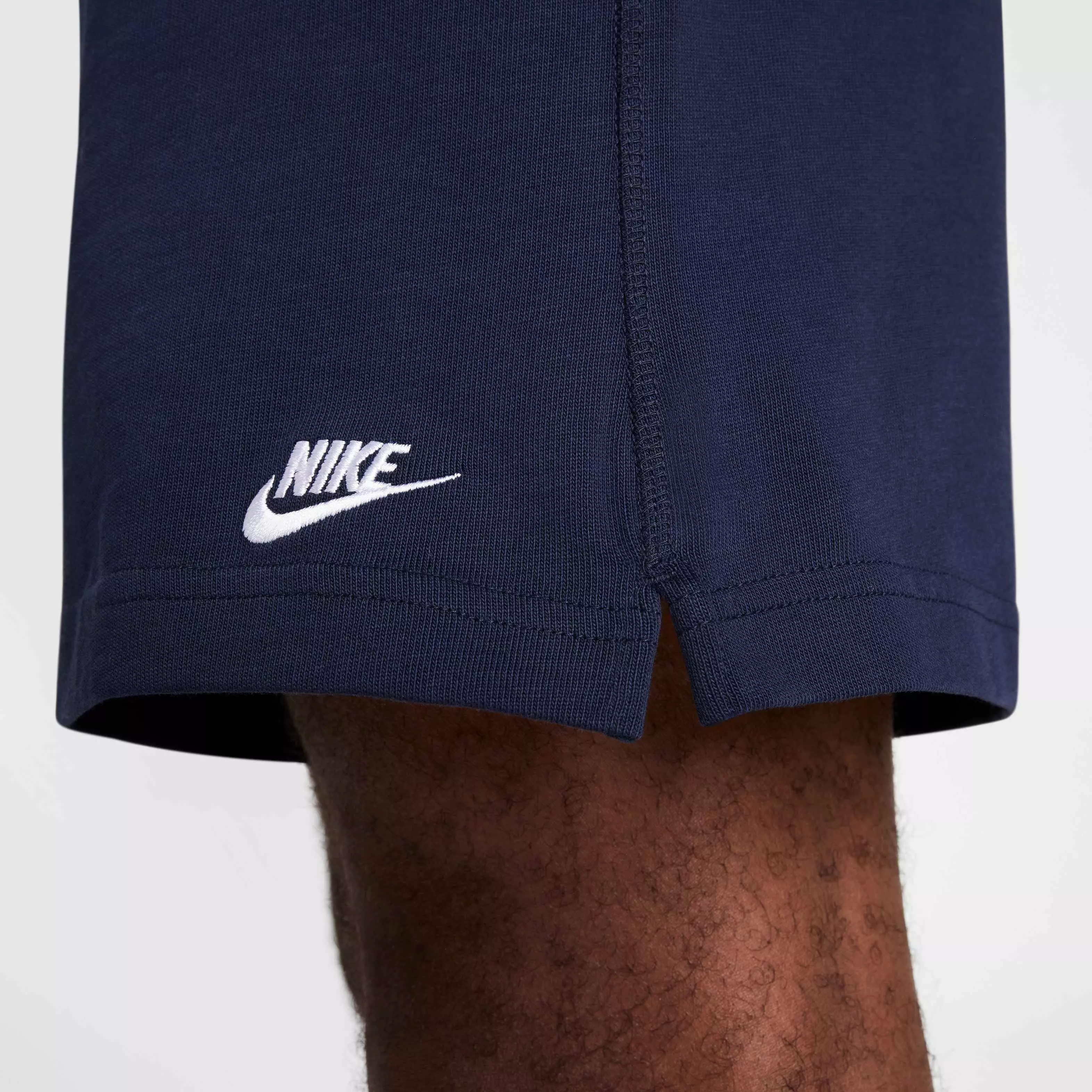 Nike Men's Club Knit Futura Lightweight Shorts - DK BLUE