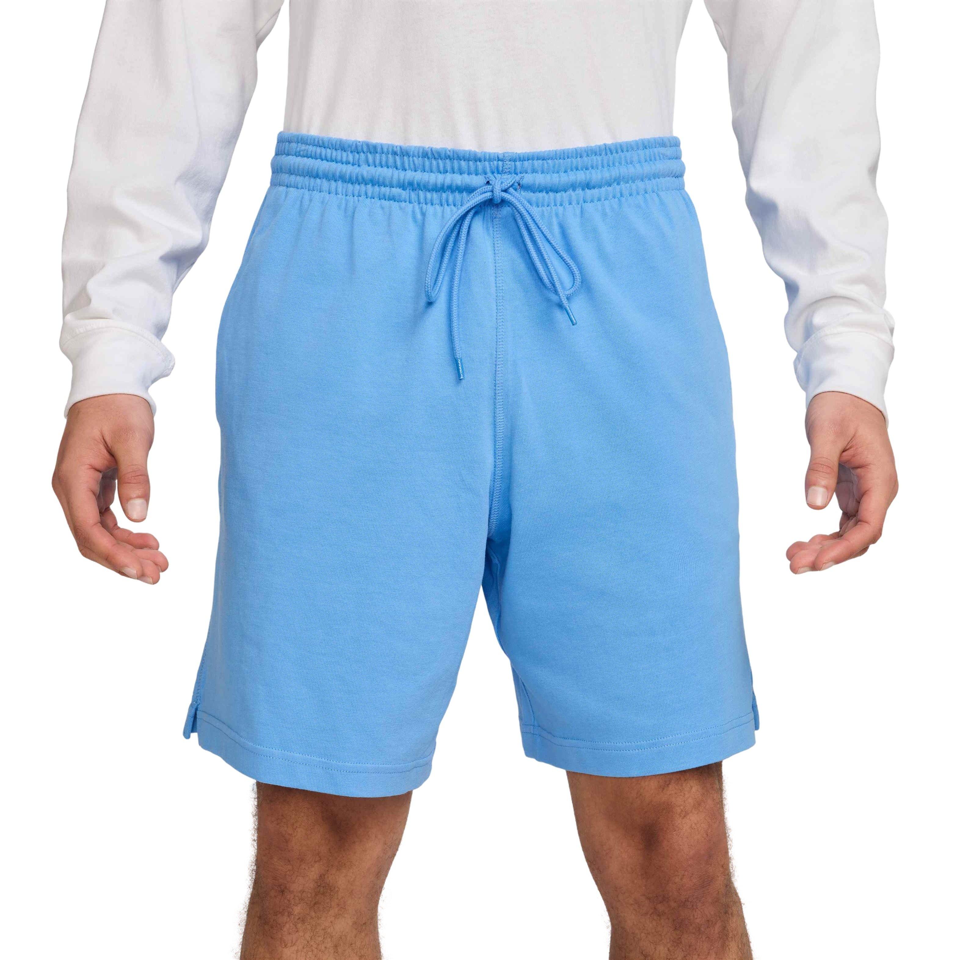 Nike Men's Club Knit Shorts - BLUE Thumbnail View 1