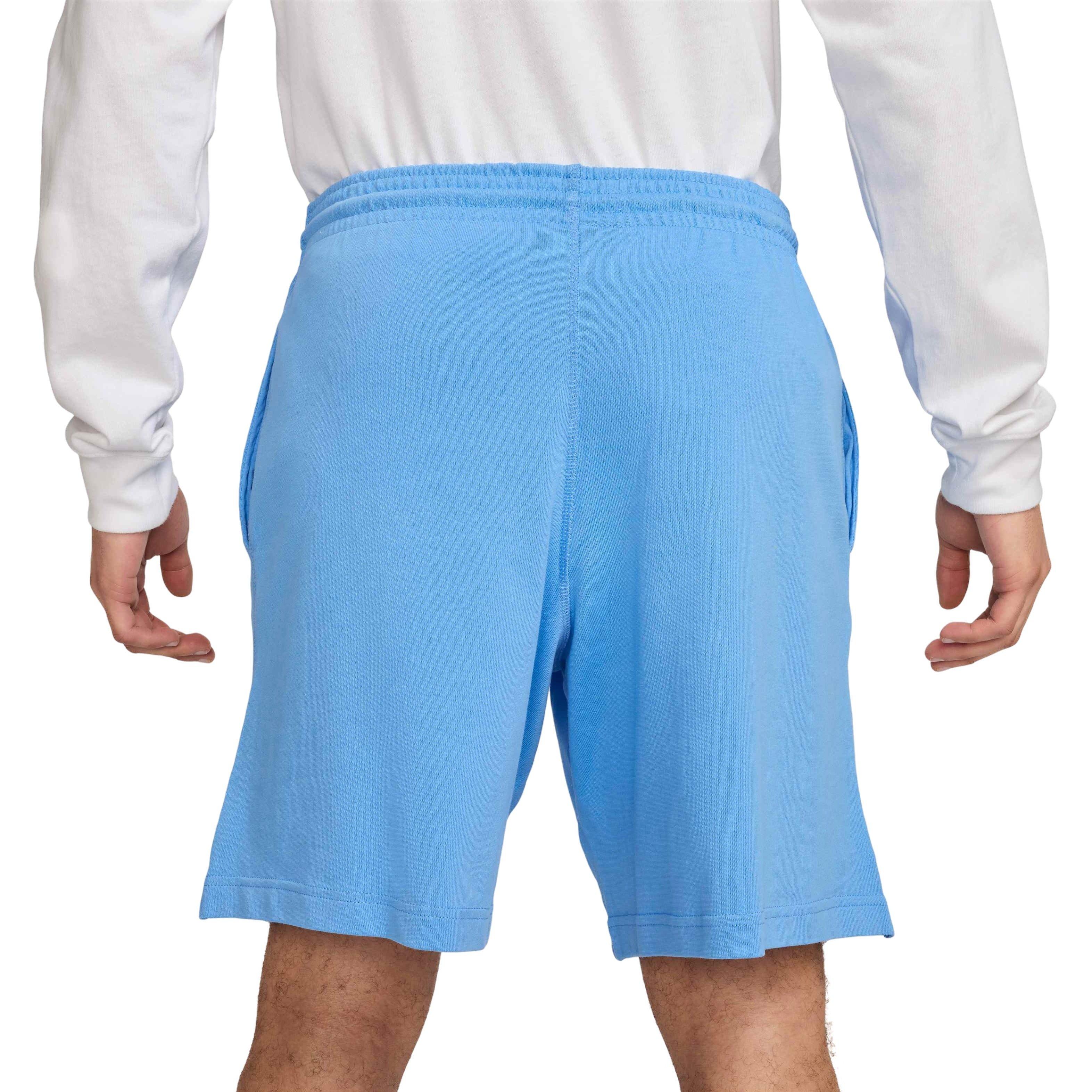 Nike Men's Club Knit Shorts - BLUE Thumbnail View 2