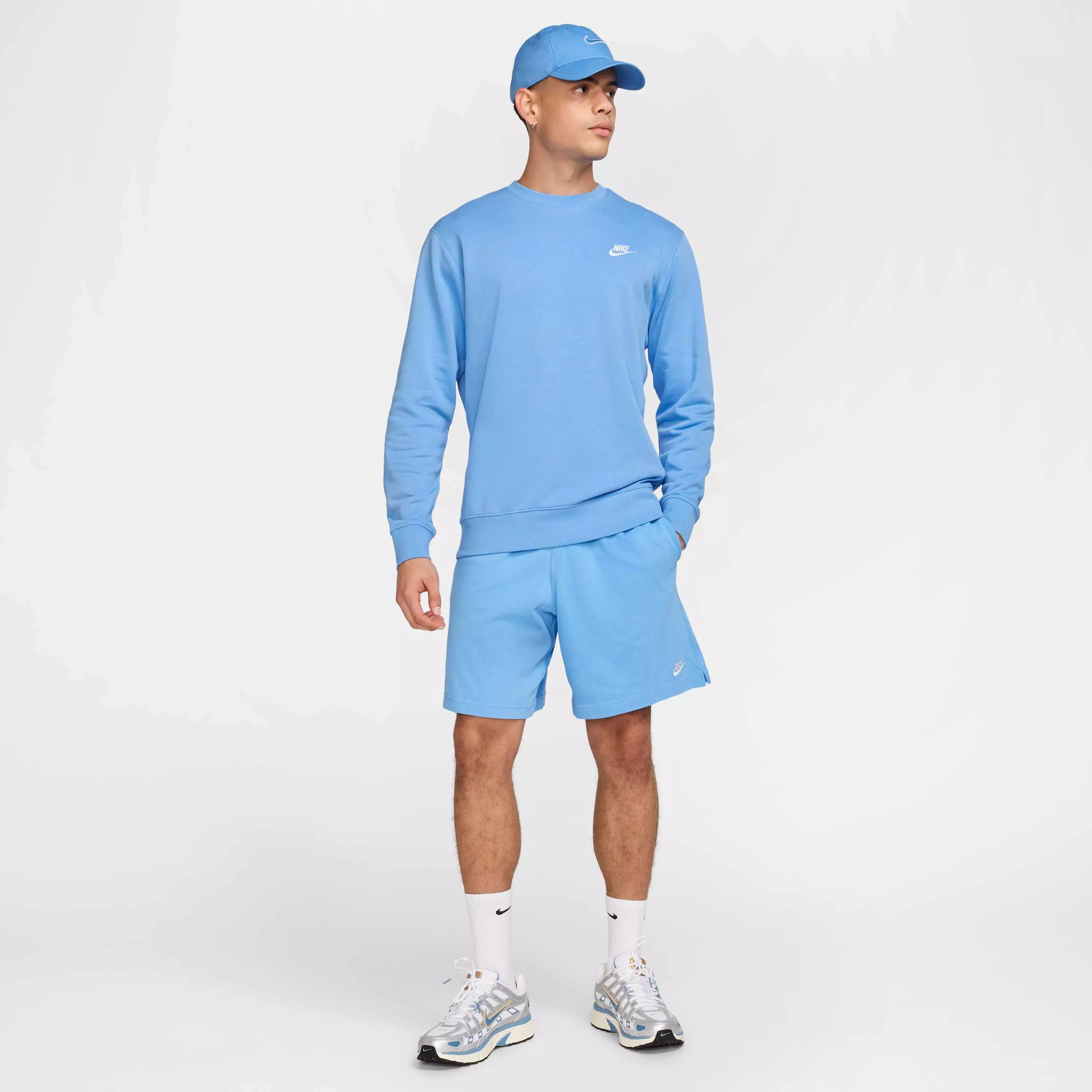 Nike Men's Club Knit Shorts - BLUE