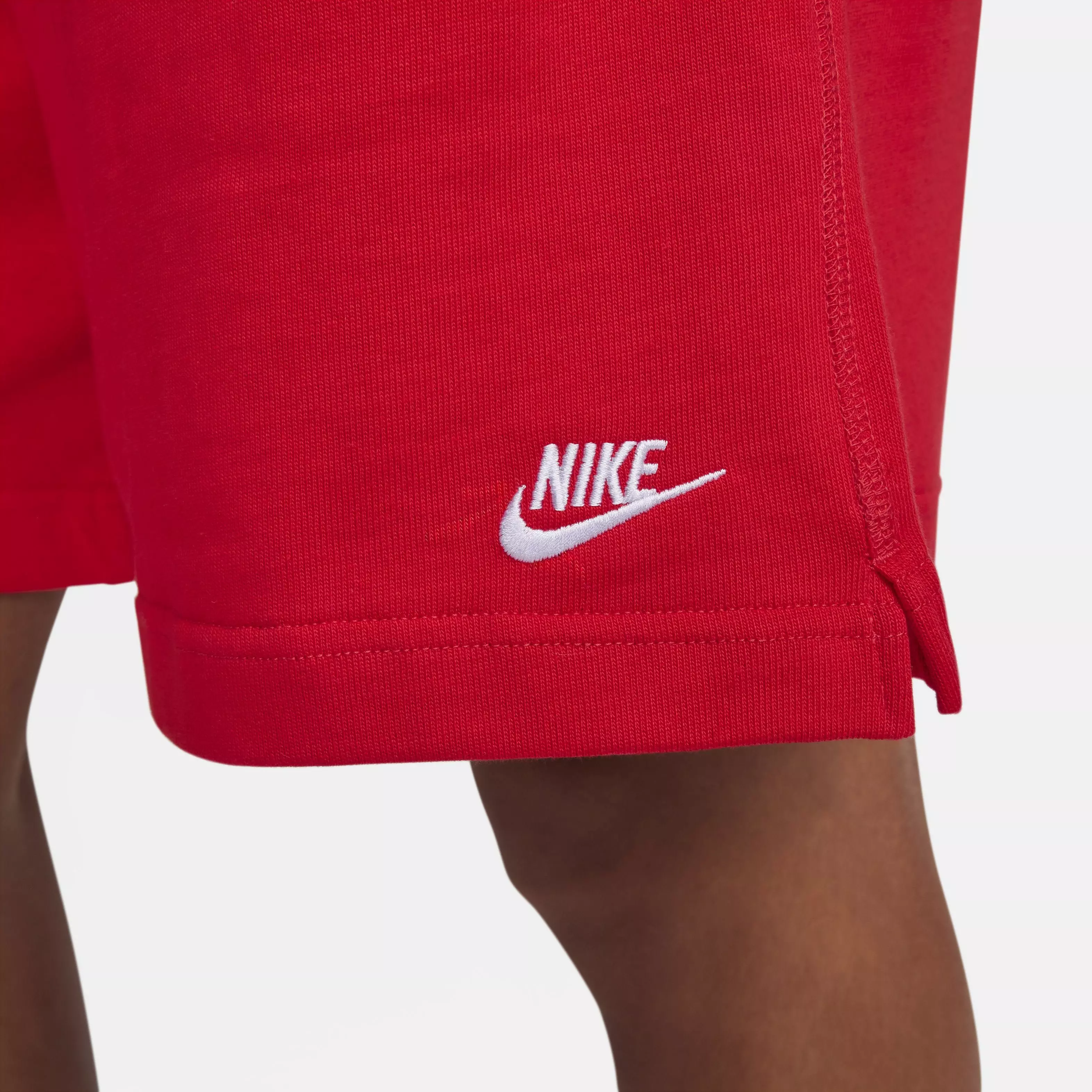 Nike Men's Club Knit Futura Lightweight Shorts - RED