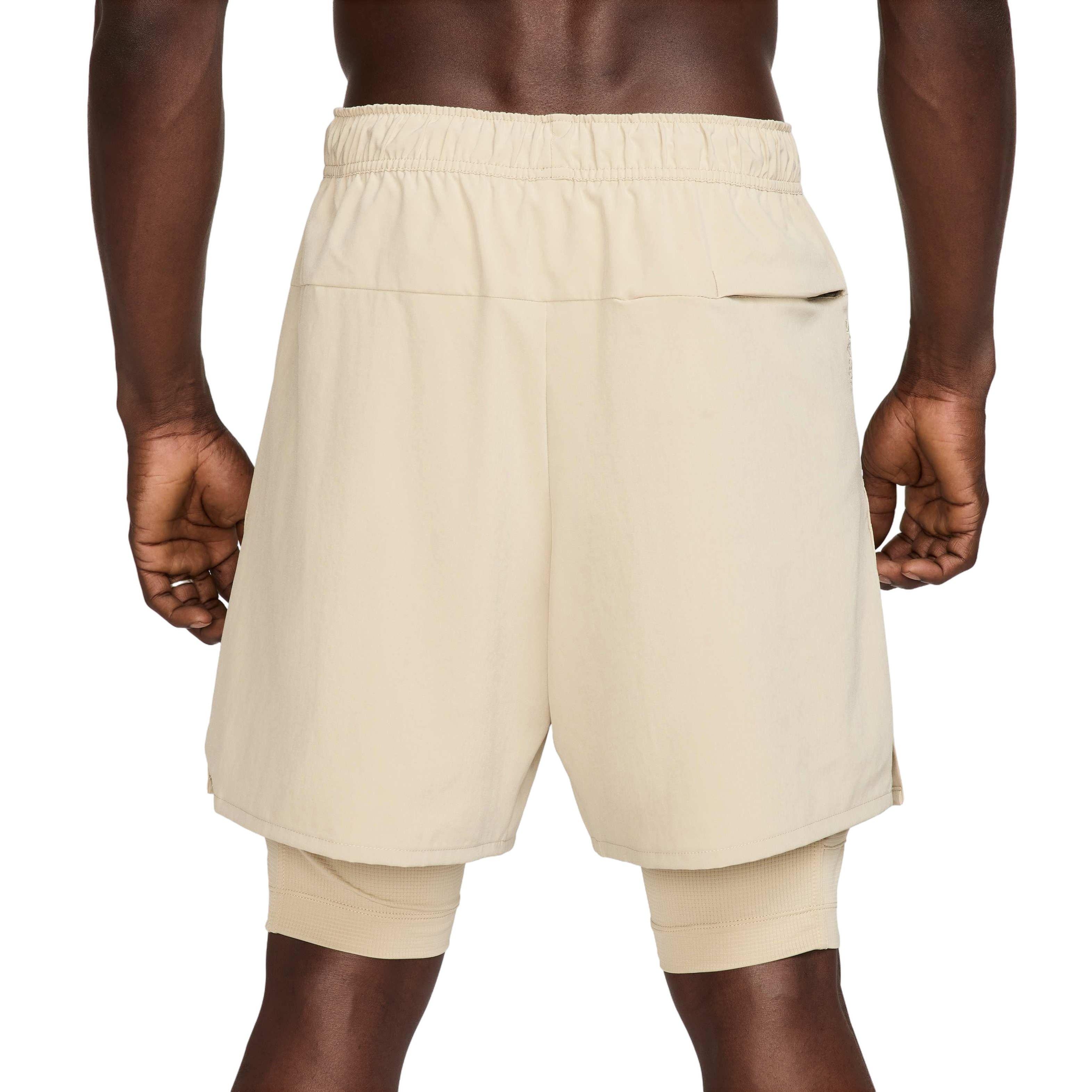 Nike Men's Unlimited Dri-FIT 2-in-1 7" Versatile Shorts - KHAKI Thumbnail View 2
