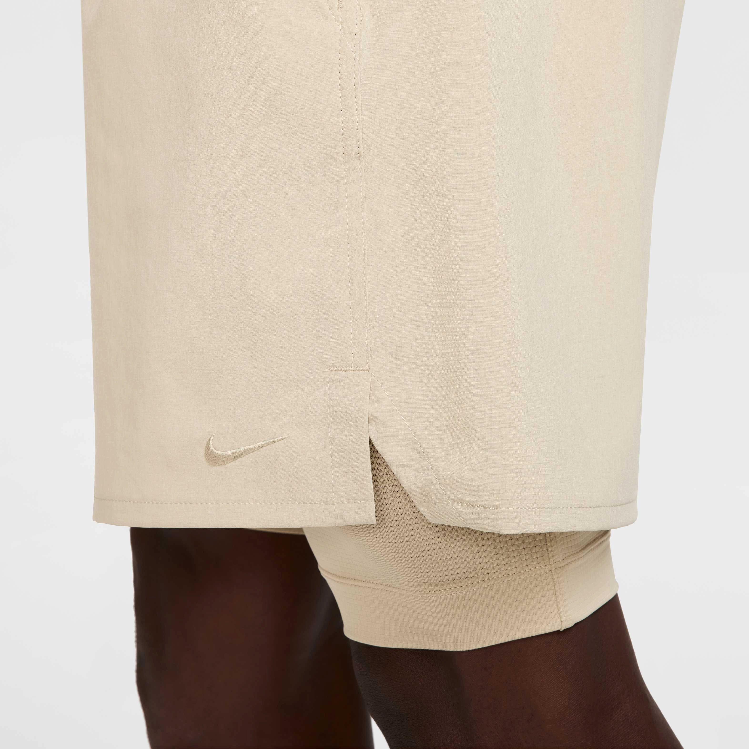 Nike Men's Unlimited Dri-FIT 2-in-1 7" Versatile Shorts - KHAKI Thumbnail View 6