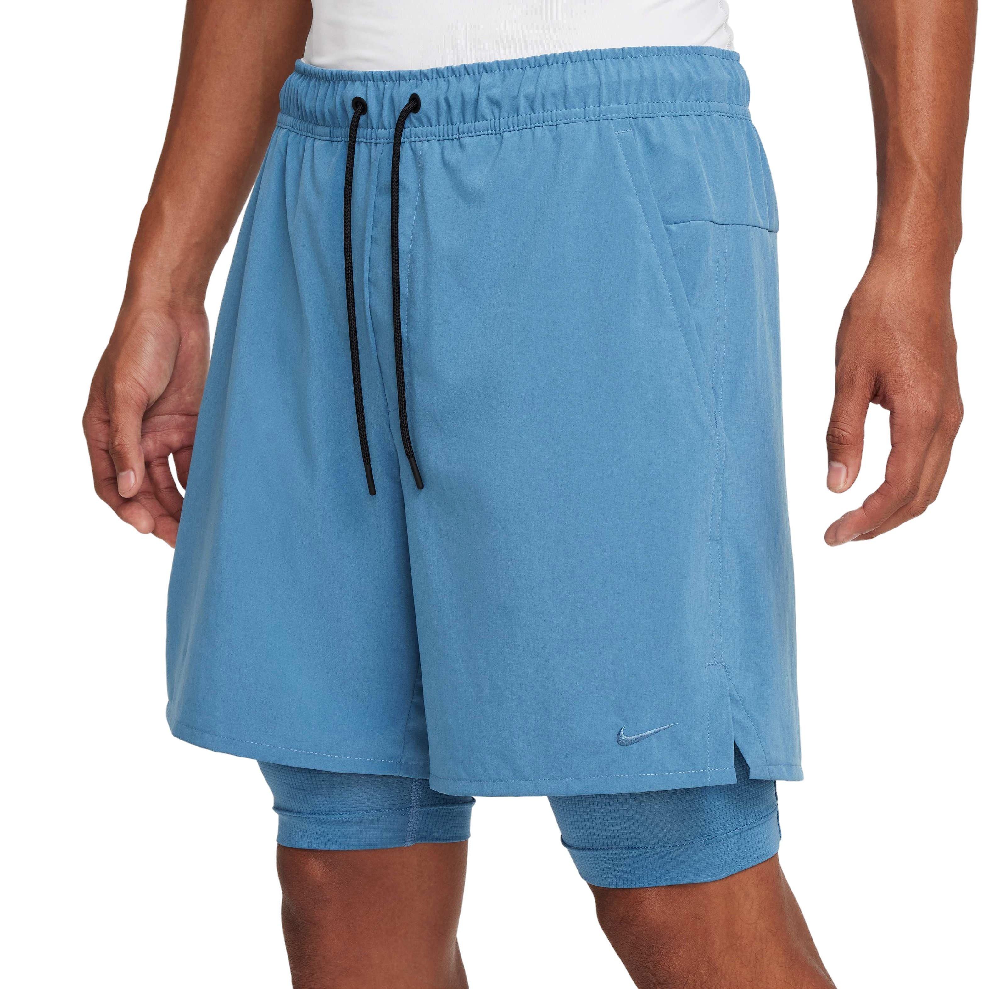 Nike Men's Unlimited Dri-FIT 2-in-1 7" Versatile Shorts - BLUE Thumbnail View 1