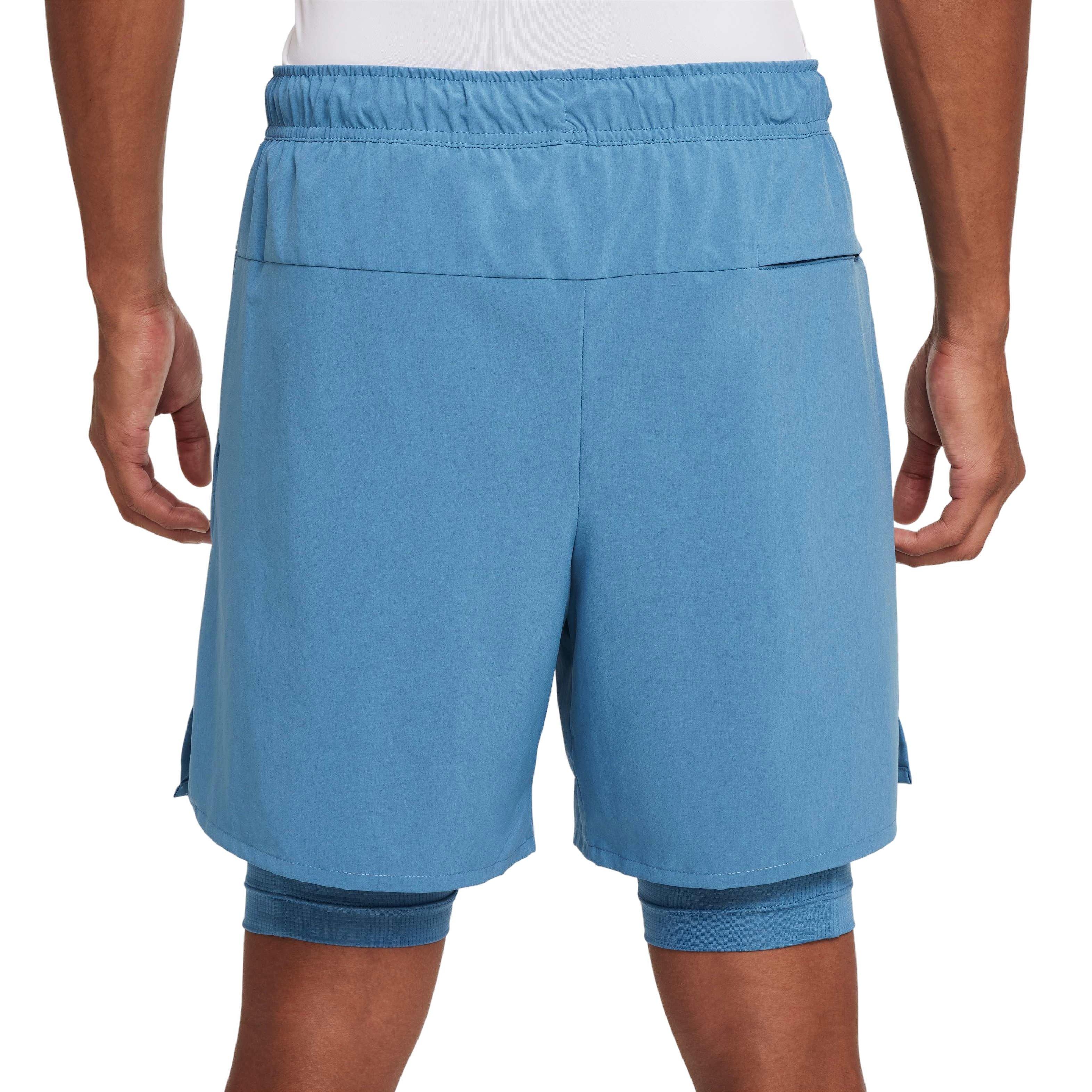 Nike Men's Unlimited Dri-FIT 2-in-1 7" Versatile Shorts - BLUE Thumbnail View 2