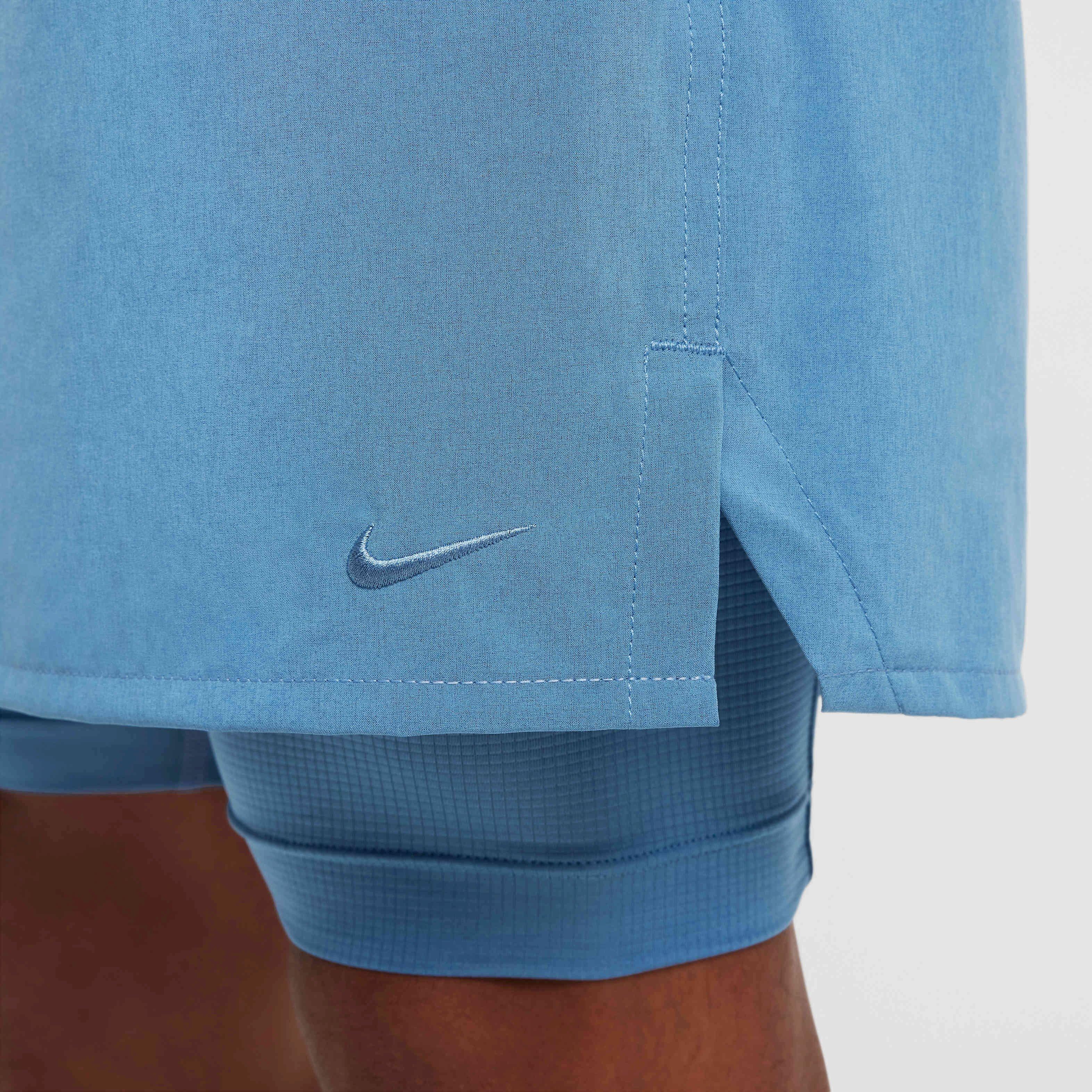 Nike Men's Unlimited Dri-FIT 2-in-1 7" Versatile Shorts - BLUE Thumbnail View 5