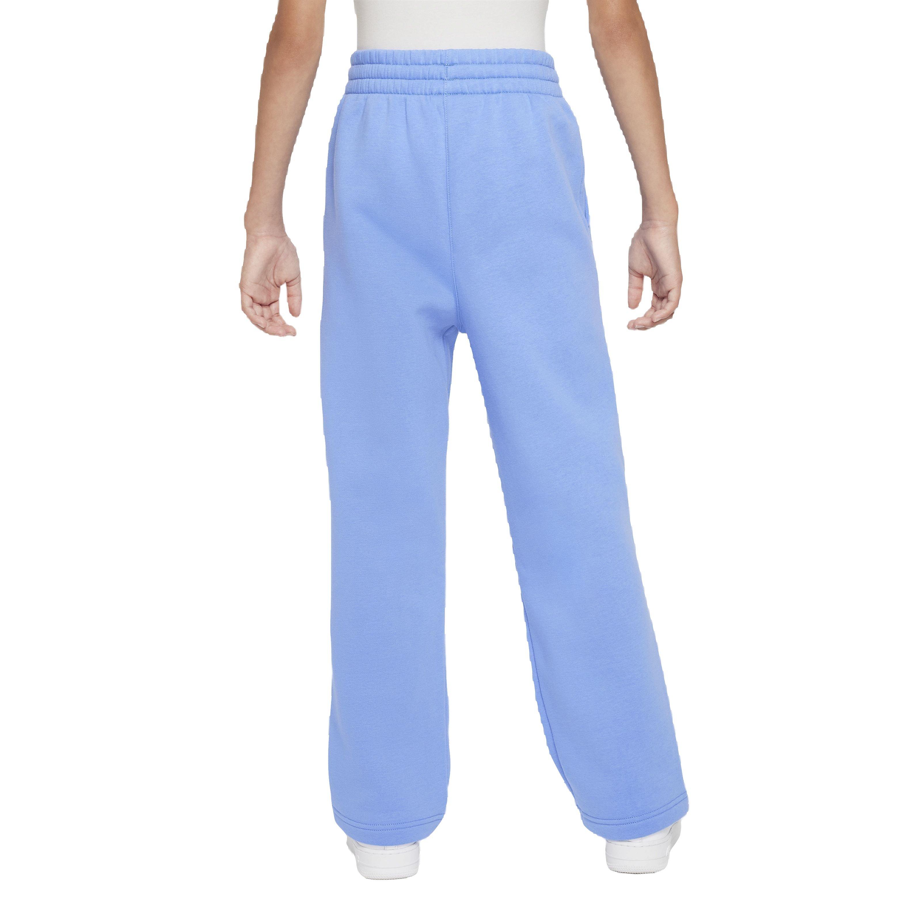 Nike Big Girls' Sportswear Club Fleece Wide-Leg Pants -Blue - BLUE Thumbnail View 2