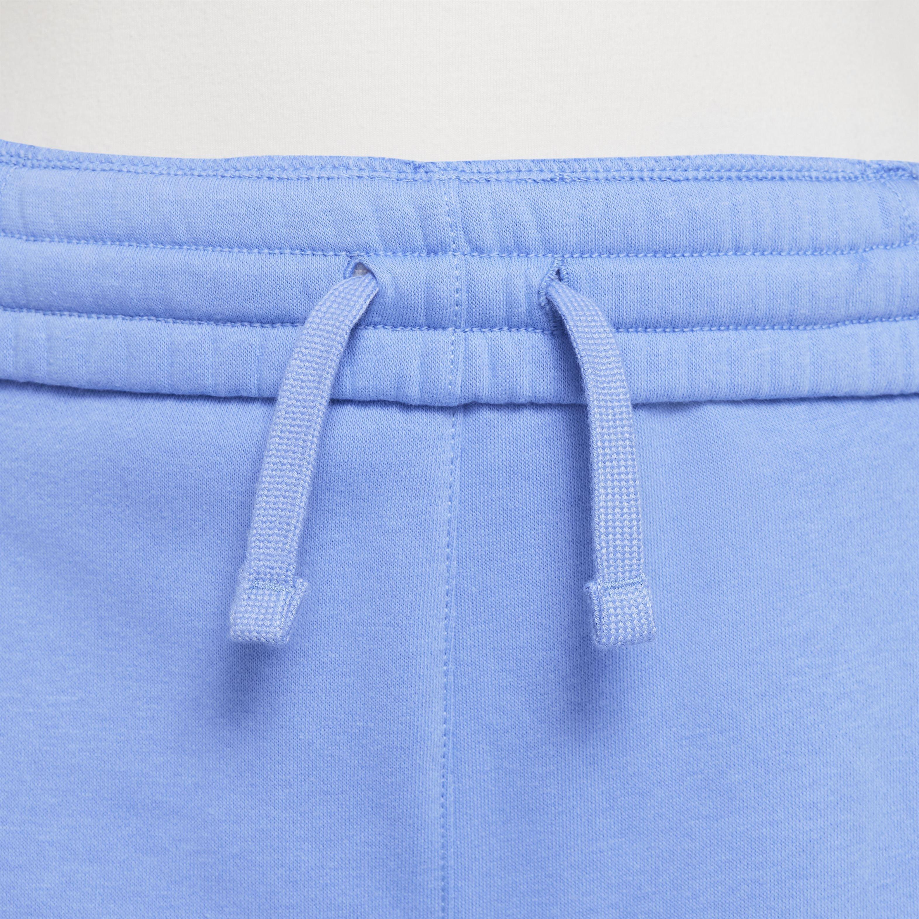Nike Big Girls' Sportswear Club Fleece Wide-Leg Pants -Blue - BLUE Thumbnail View 3