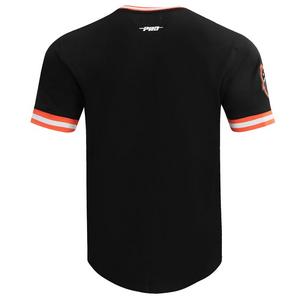 Pro Standard Men's MLB Baltimore Orioles Retro Classic Double Knit Tee -Black/Orange