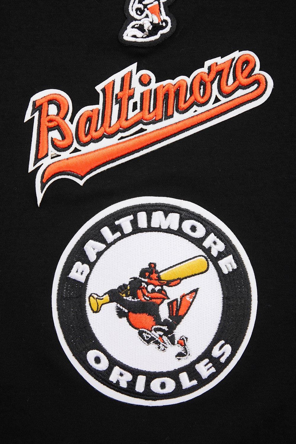 Pro Standard Men's MLB Baltimore Orioles Retro Classic Double Knit Tee - Black/Orange - BLACK/ORANGE Thumbnail View 5