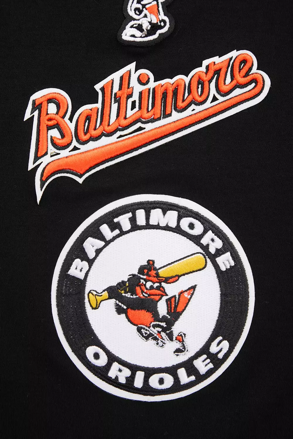 Pro Standard Men's MLB Baltimore Orioles Retro Classic Double Knit Tee - Black/Orange - BLACK/ORANGE