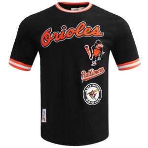 Pro Standard Men's MLB Baltimore Orioles Retro Classic Double Knit Tee -Black/Orange