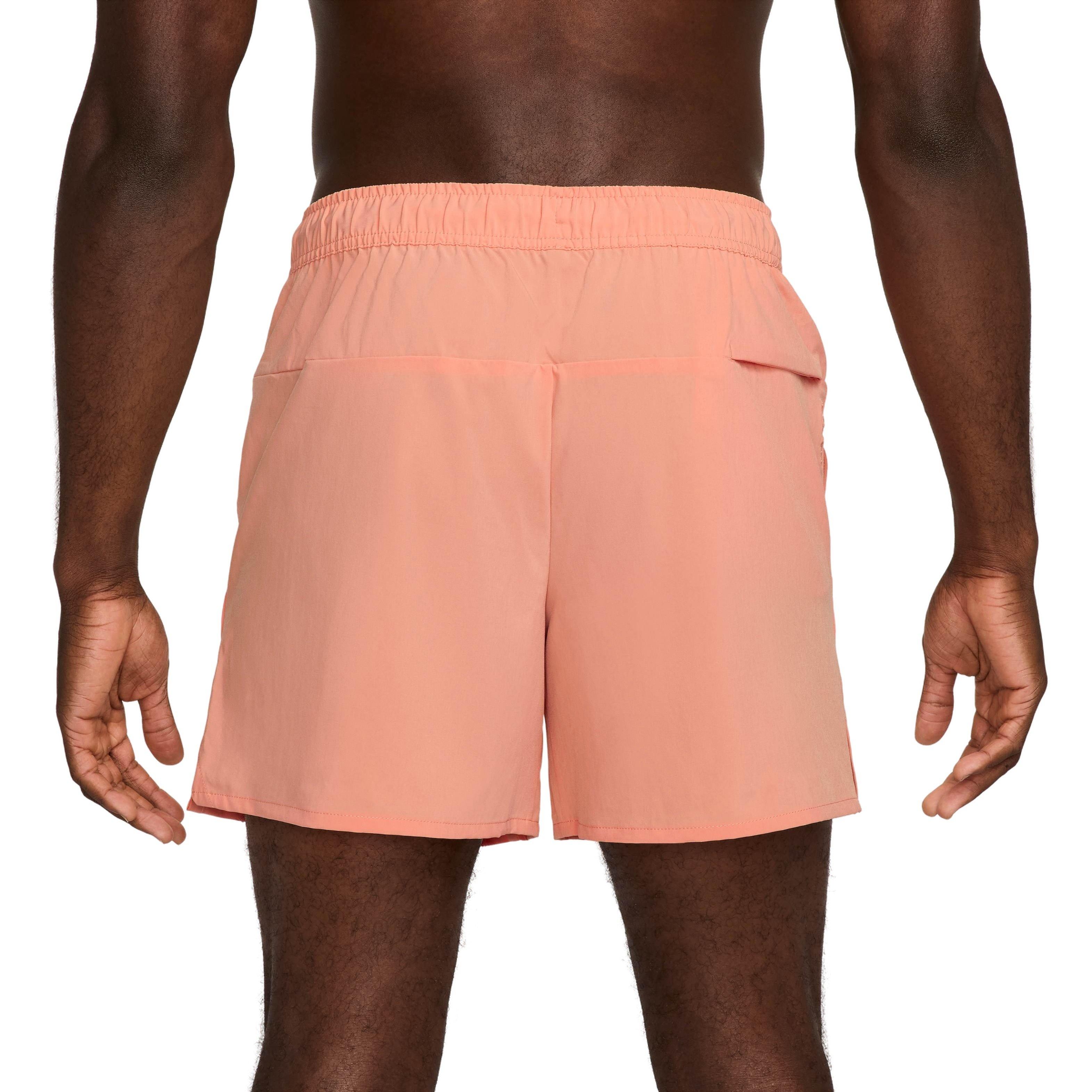 Nike Men's Unlimited Dri-FIT 5" Unlined Versatile Shorts - ORANGE Thumbnail View 2
