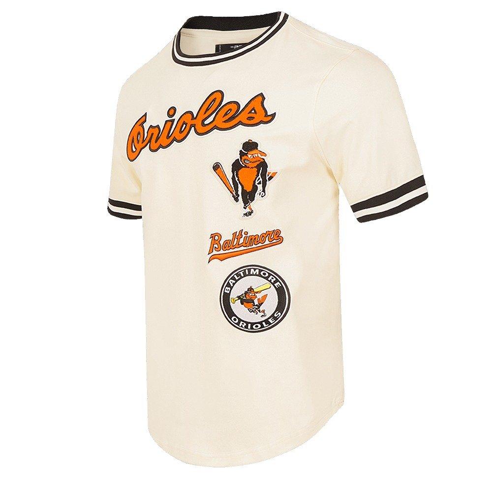 Pro Standard Men's MLB Baltimore Orioles Retro Classic Double Knit Tee - Eggshell/Black - EGGSHELL/BLACK Thumbnail View 3
