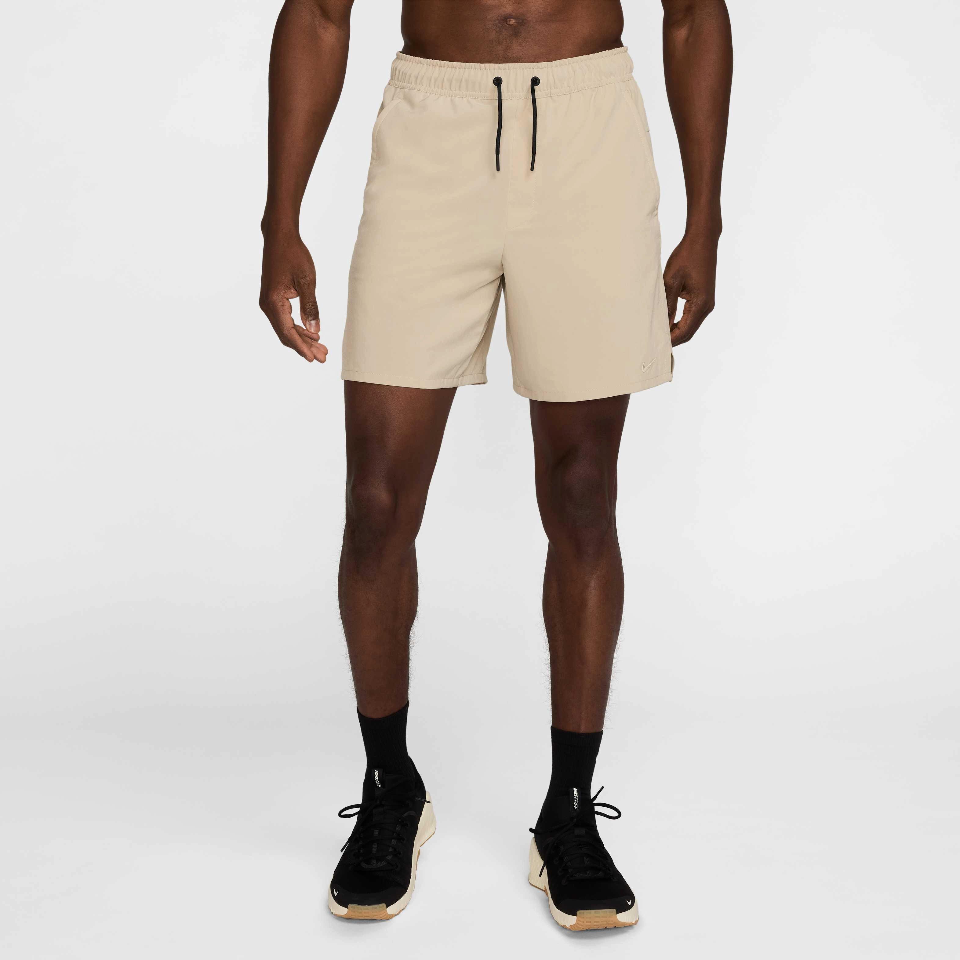 Nike Men's Unlimited Dri-FIT Woven 7" Unlined Versatile Shorts - KHAKI Thumbnail View 3