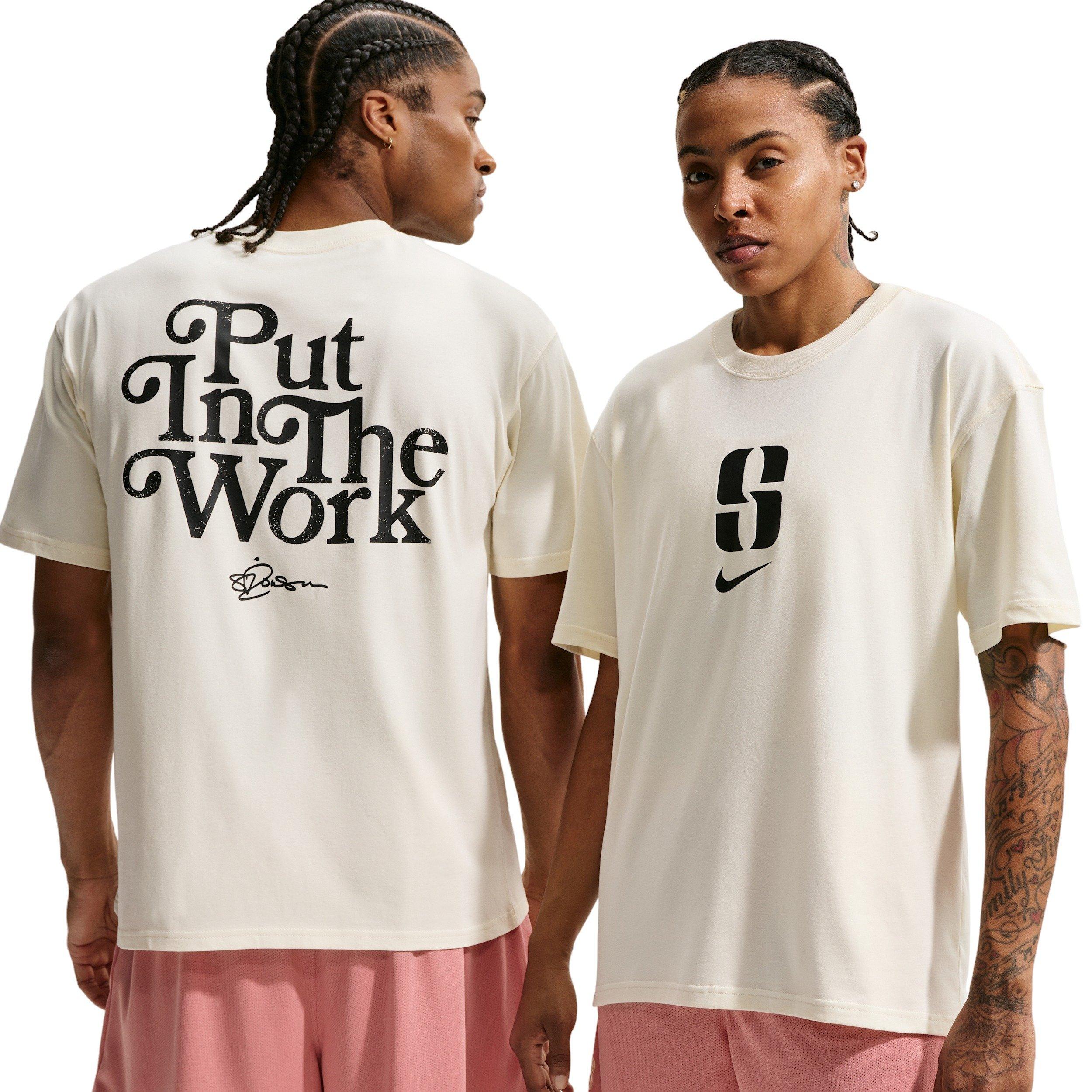Nike Sabrina 'Put In Work' Dri-FIT Basketball T-Shirt - White - WHITE Thumbnail View 1