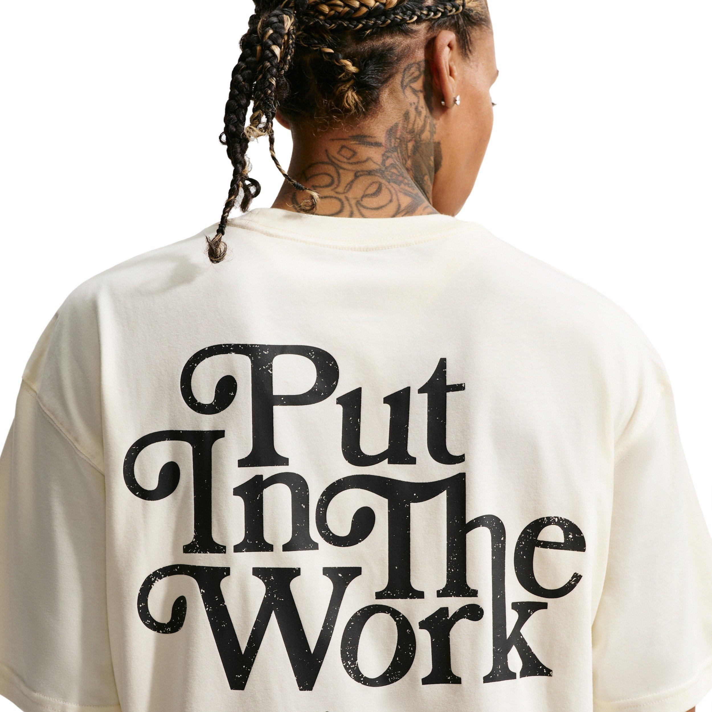Nike Sabrina 'Put In Work' Dri-FIT Basketball T-Shirt - White - WHITE Thumbnail View 4
