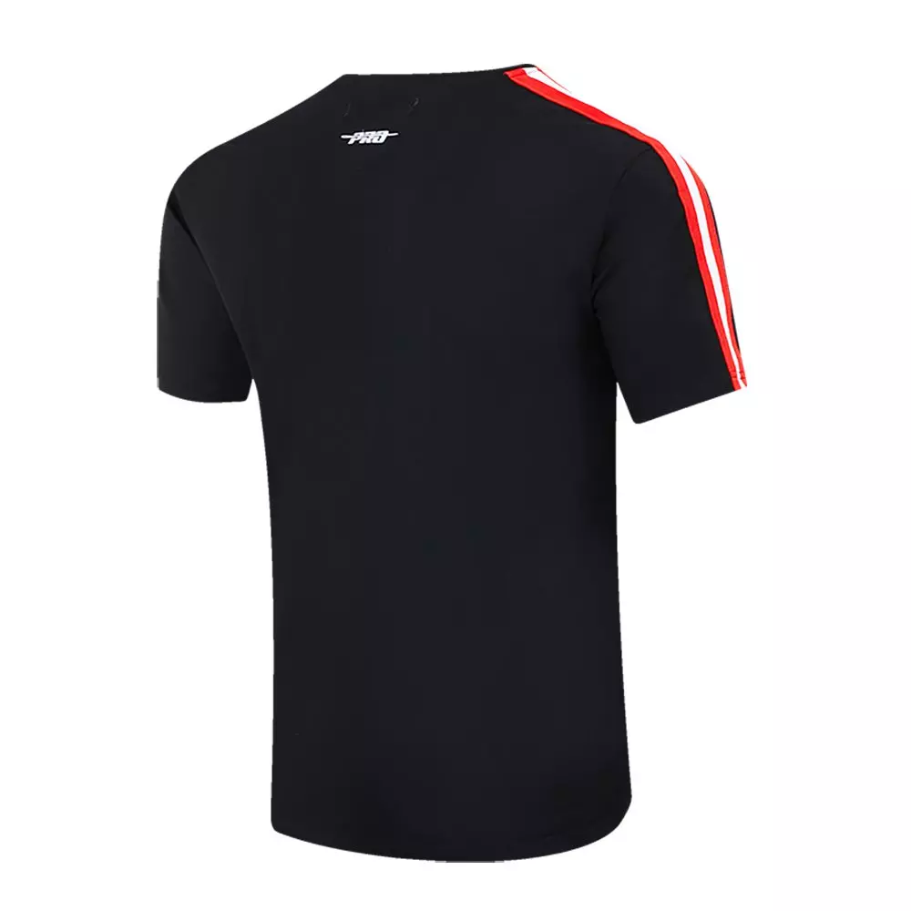 Pro Standard Men's MLB Baltimore Orioles Retro Classic Single Jersey Striped Tee -Black/Orange - BLACK/ORANGE