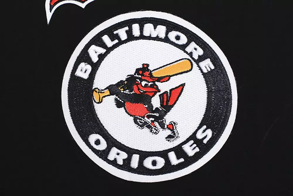 Pro Standard Men's MLB Baltimore Orioles Retro Classic Single Jersey Striped Tee - Black/Orange - BLACK/ORANGE