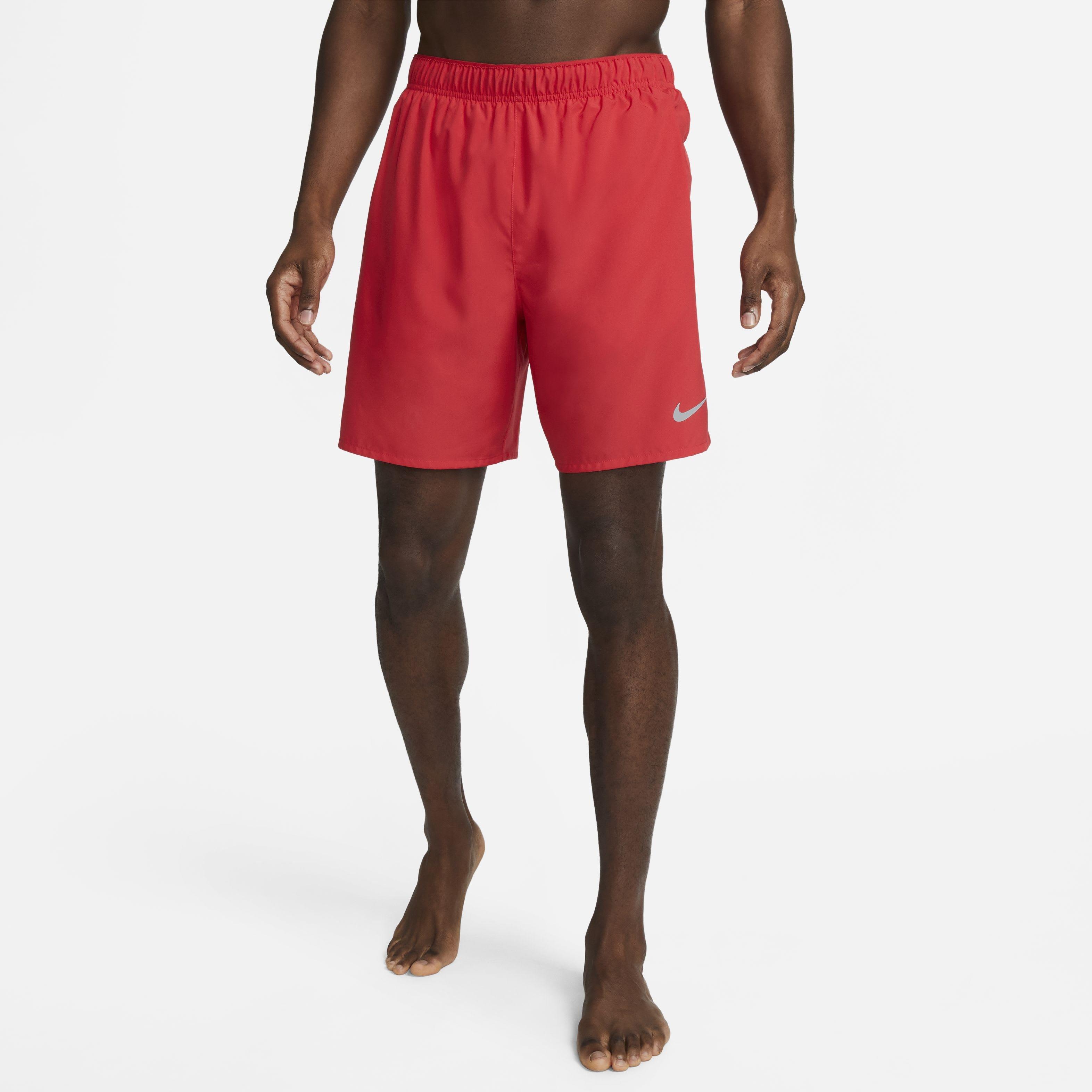 Nike Men's Challenger Dri-FIT 7" Brief-Lined Running Shorts -Red - RED Thumbnail View 3