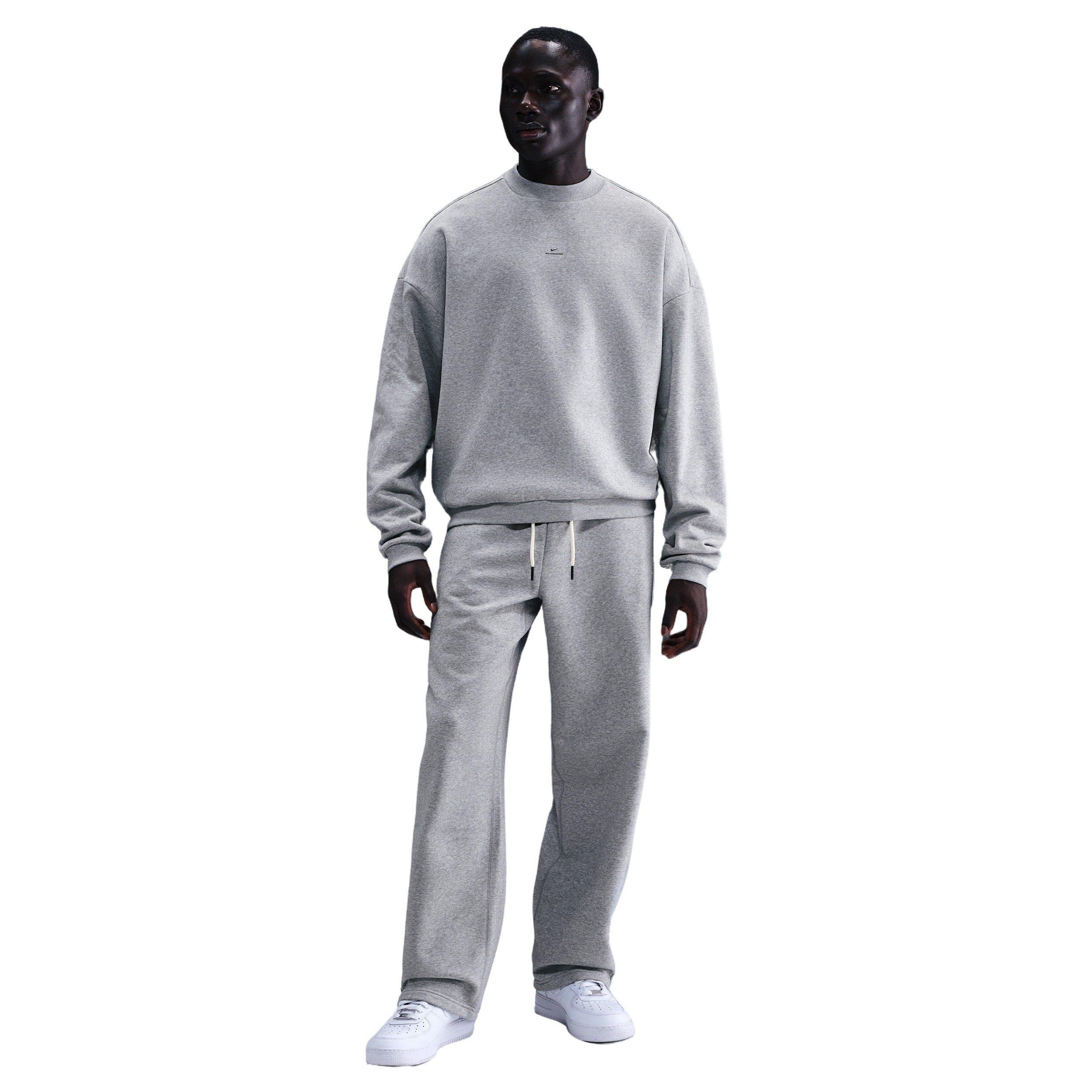 Nike Men's Standard Issue Therma-FIT Basketball Crew - Grey - GREY Thumbnail View 4