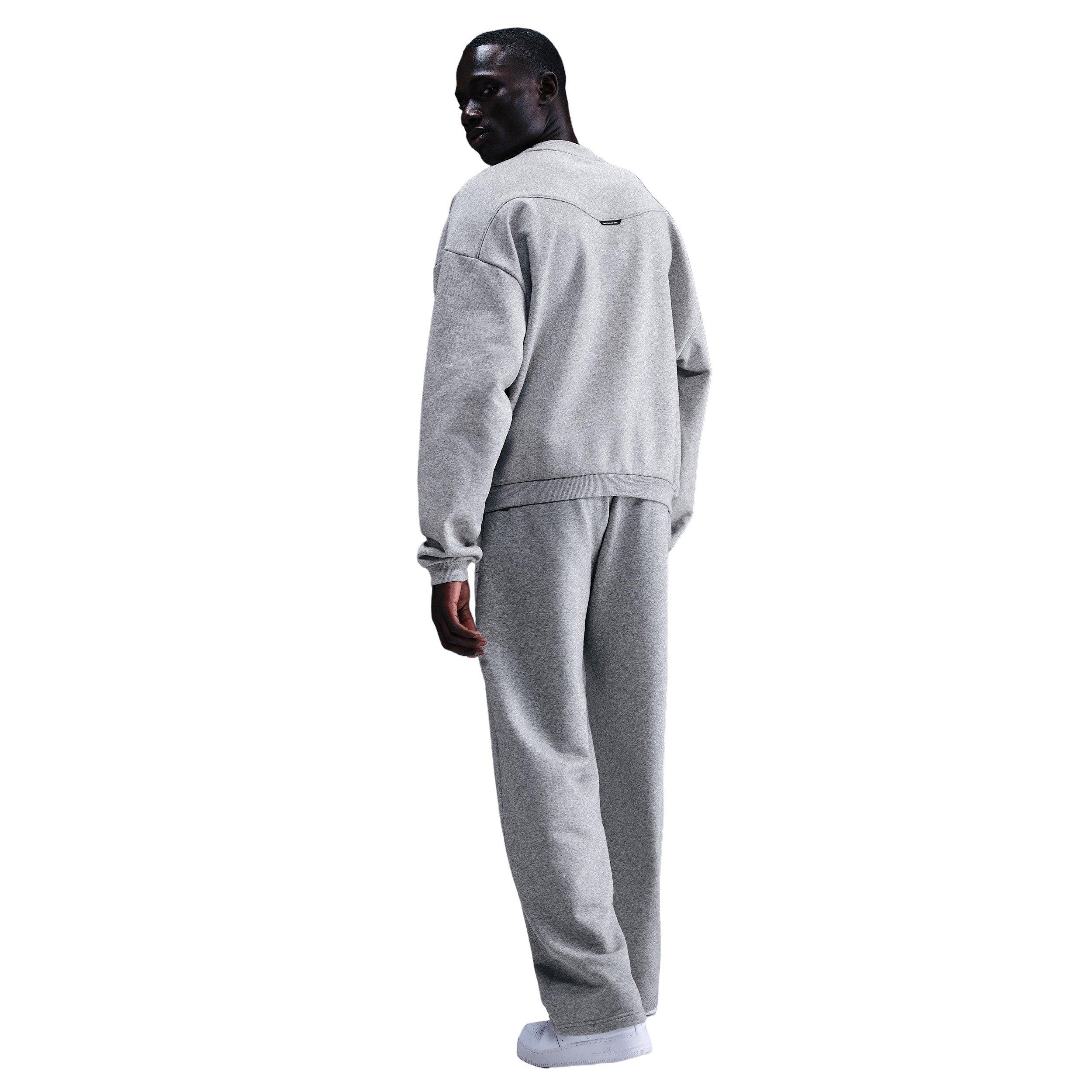 Nike Men's Standard Issue Therma-FIT Basketball Crew - Grey - GREY Thumbnail View 5