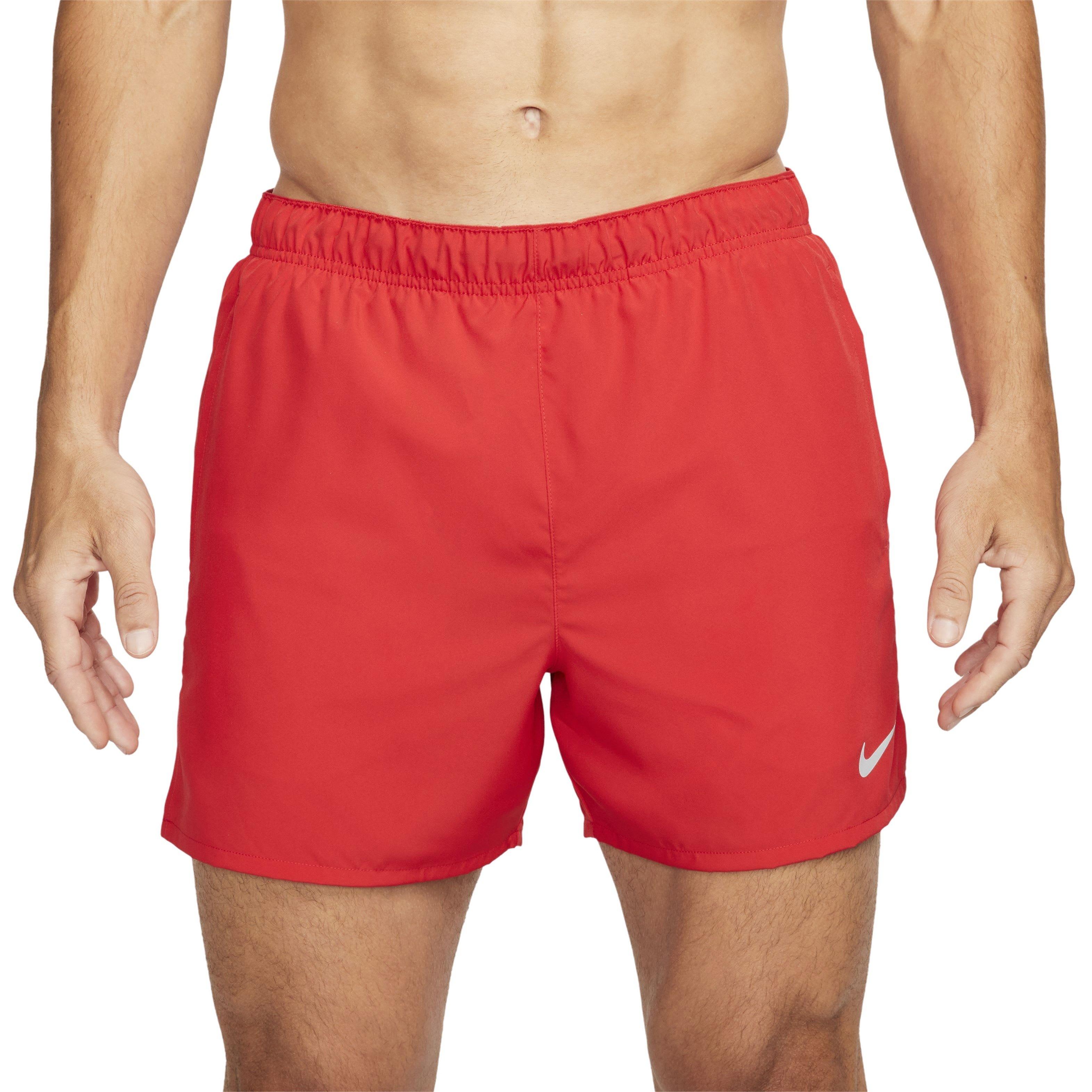 Nike Men's Challenger 5" Dri-FIT Brief-Lined Running Shorts - RED Thumbnail View 1