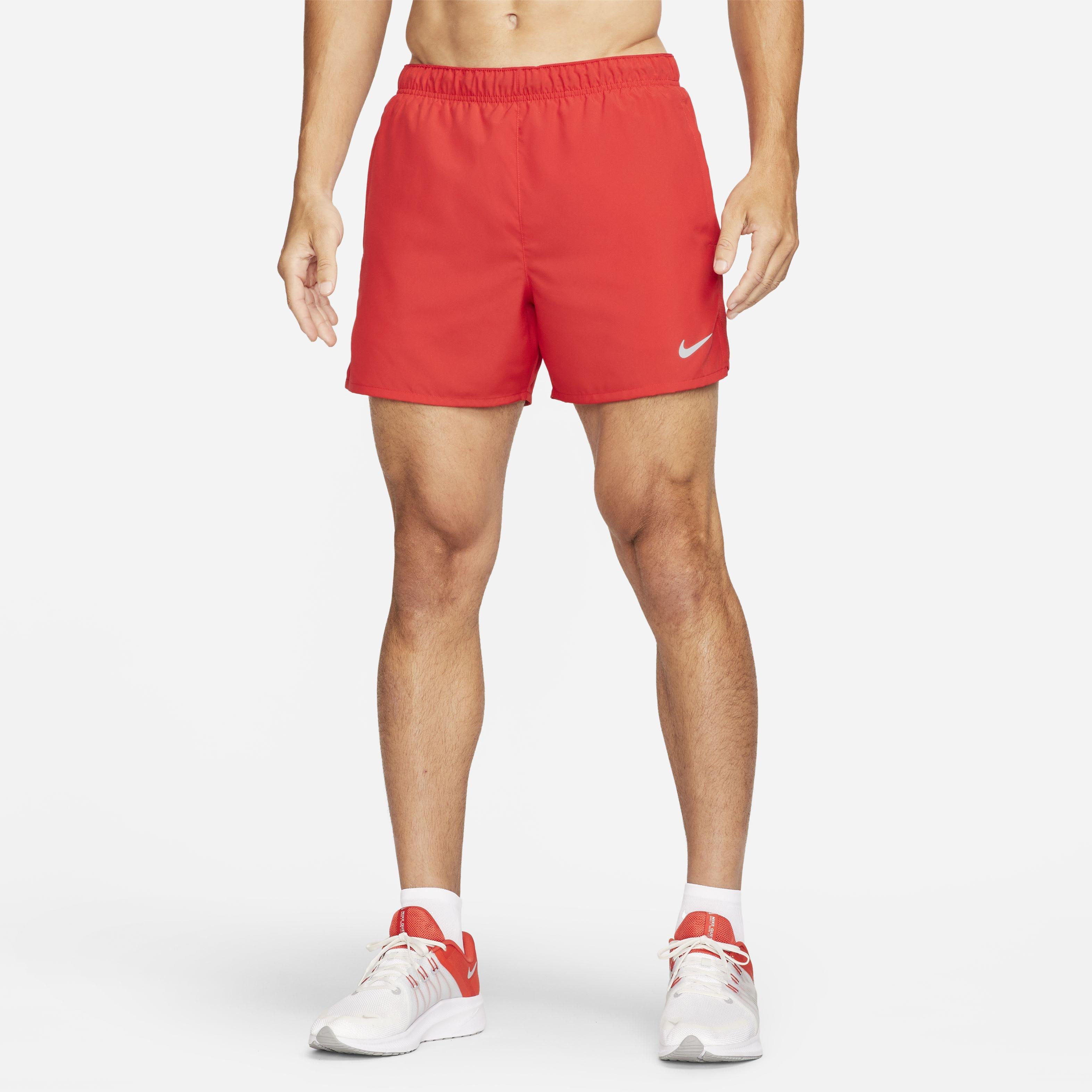 Nike Men's Challenger 5" Dri-FIT Brief-Lined Running Shorts - RED Thumbnail View 3