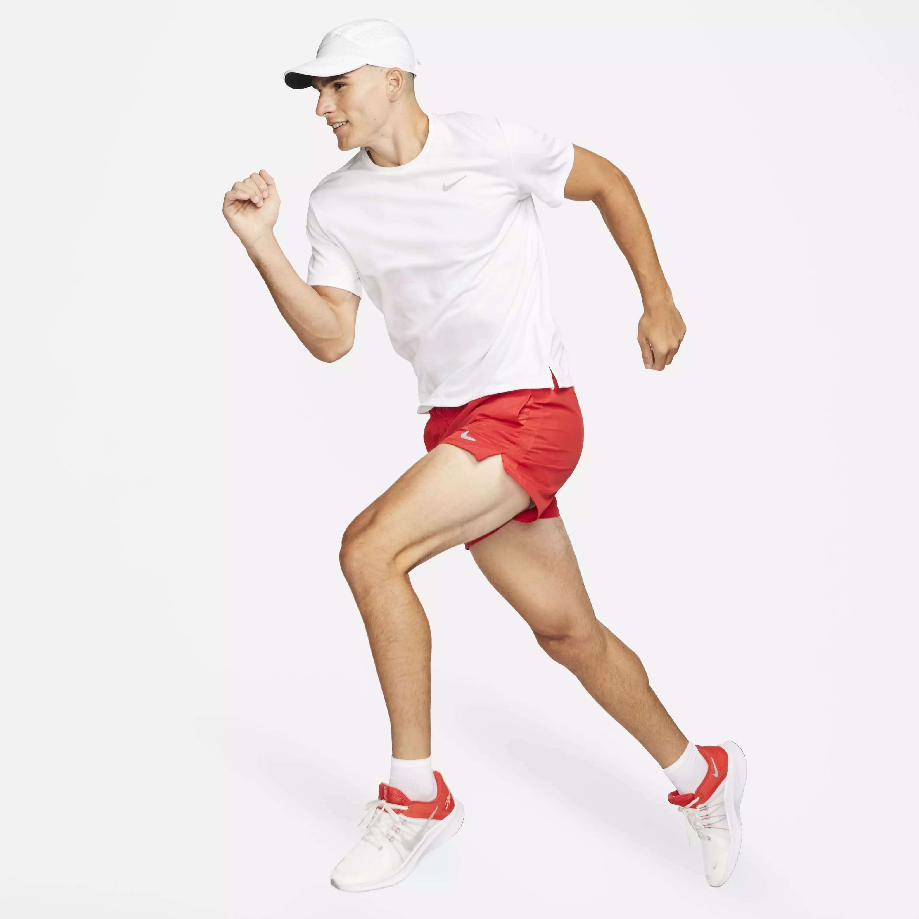 Nike Men's Challenger 5" Dri-FIT Brief-Lined Running Shorts - RED