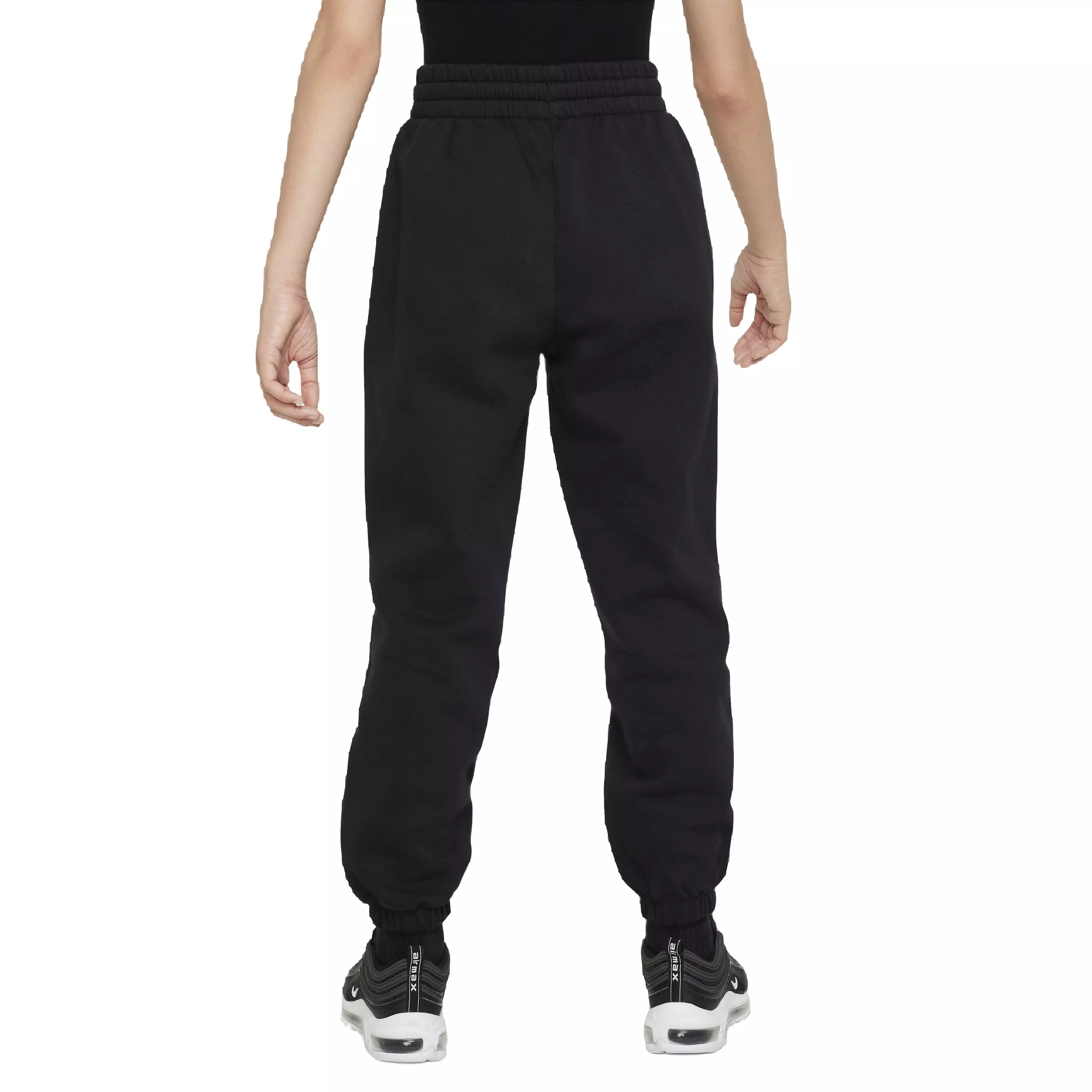 Nike Big Girls' Sportswear Club Fleece Loose Pants -Black - BLACK