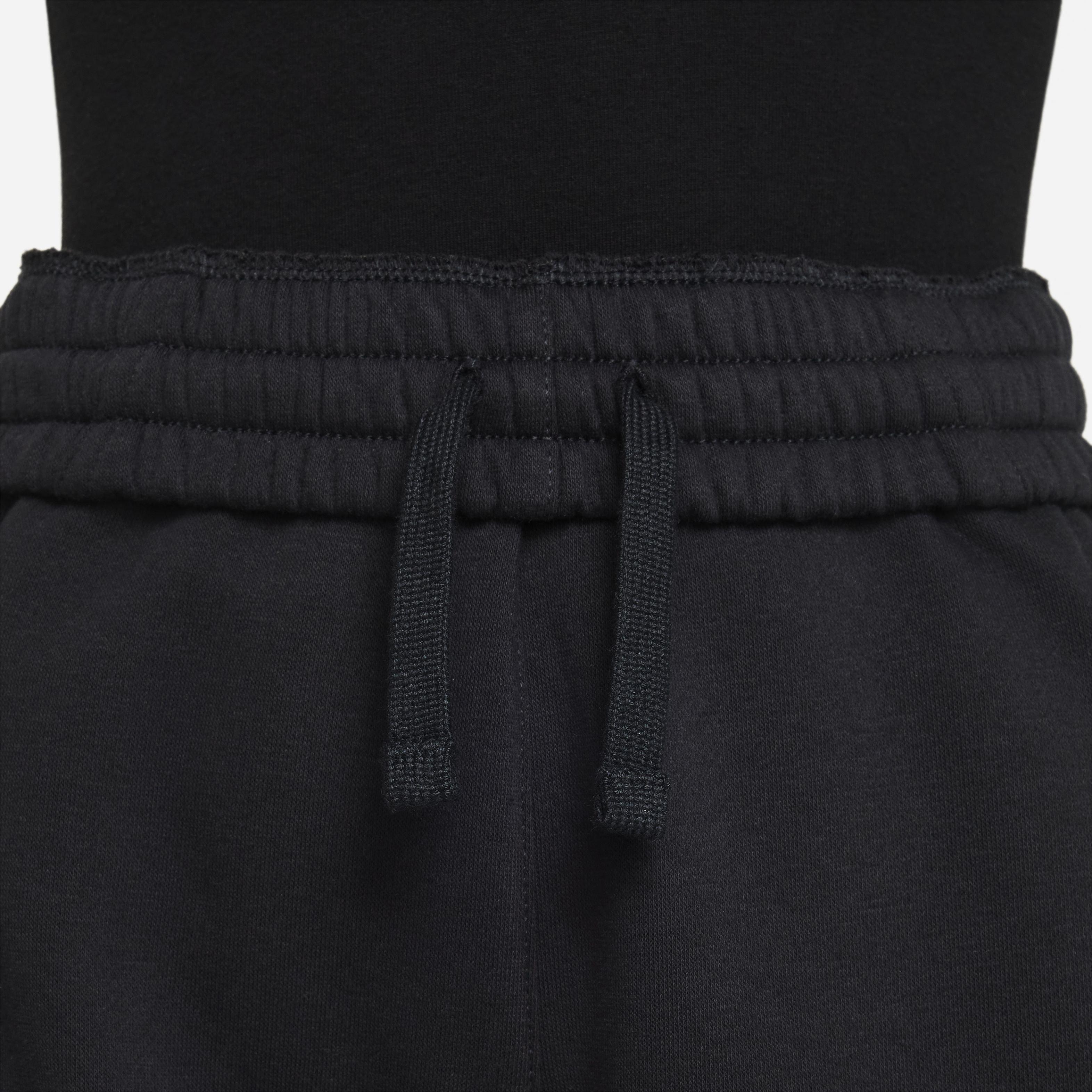 Nike Big Girls' Sportswear Club Lightweight Fleece Loose Pants - Black - BLACK Thumbnail View 3