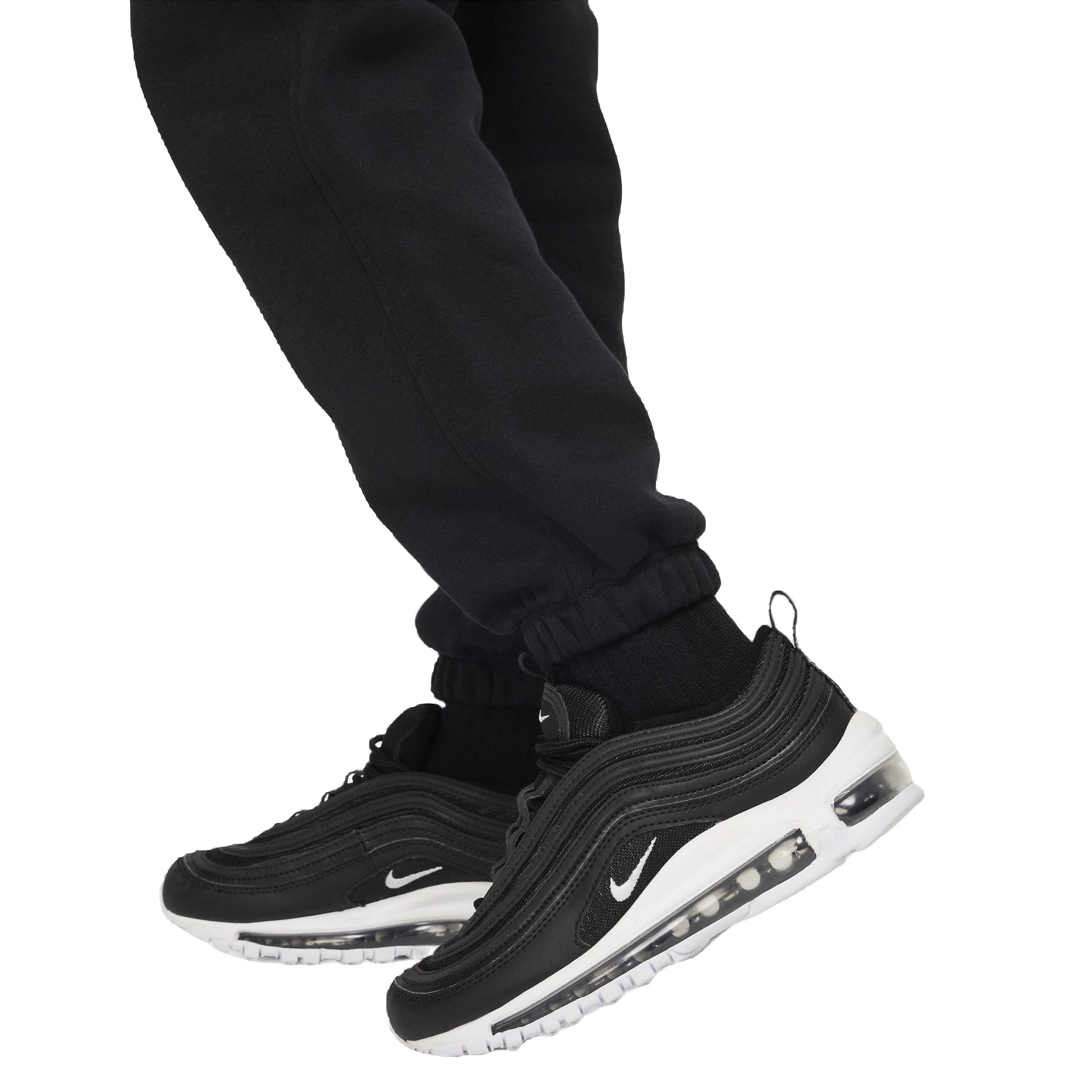 Nike Big Girls' Sportswear Club Lightweight Fleece Loose Pants - Black - BLACK Thumbnail View 5