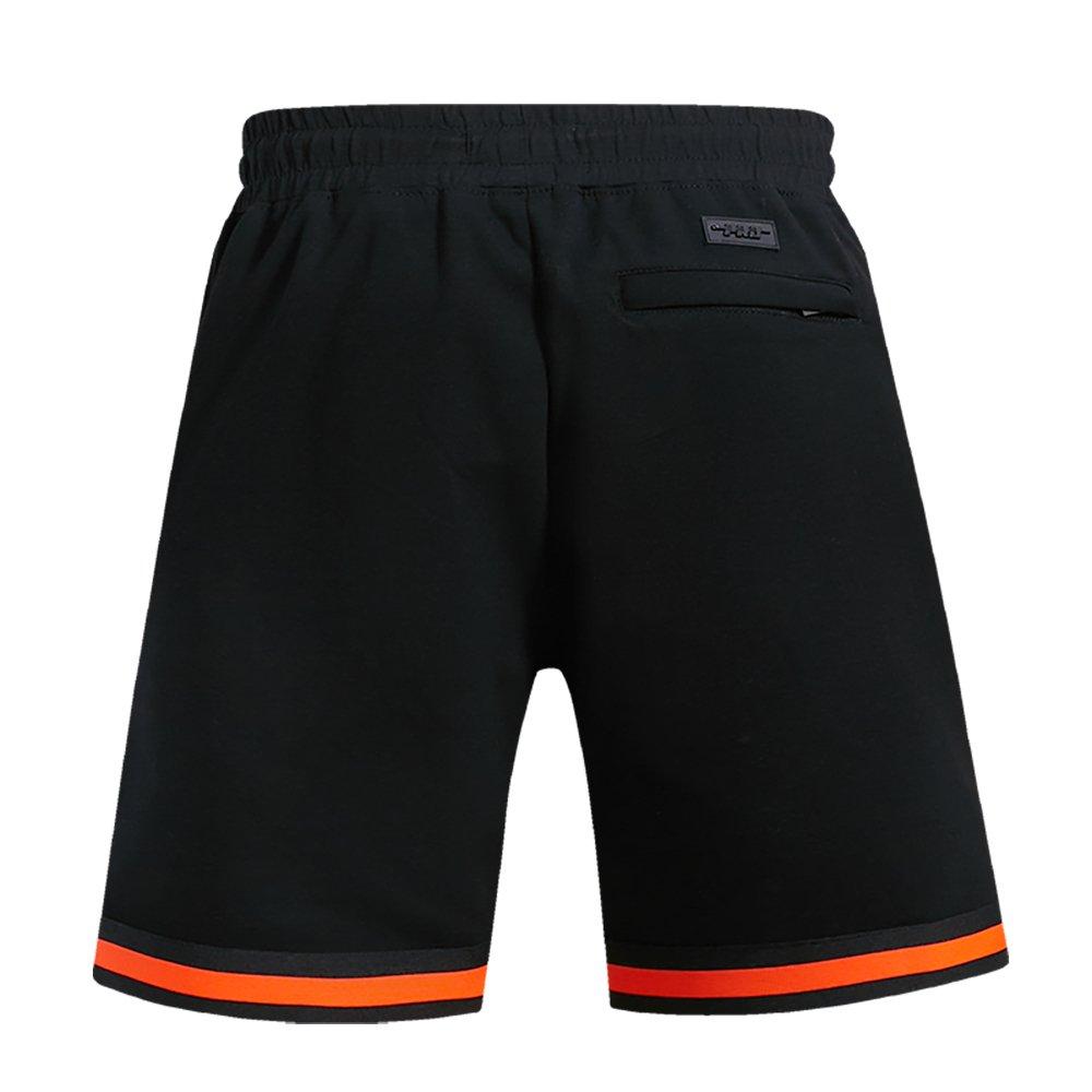 Pro Standard Men's MLB Baltimore Orioles Retro Classic Double-Knit 2.0 Shorts -Black/Orange - BLACK/ORANGE Thumbnail View 2