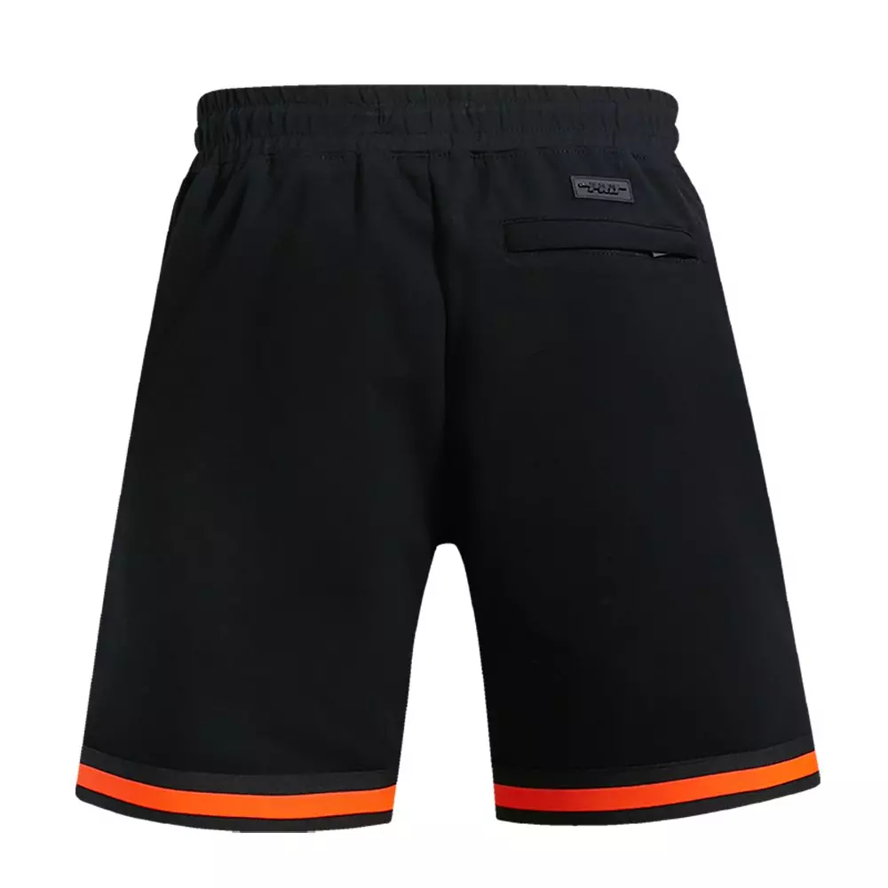Pro Standard Men's MLB Baltimore Orioles Retro Classic Double-Knit 2.0 Shorts -Black/Orange - BLACK/ORANGE