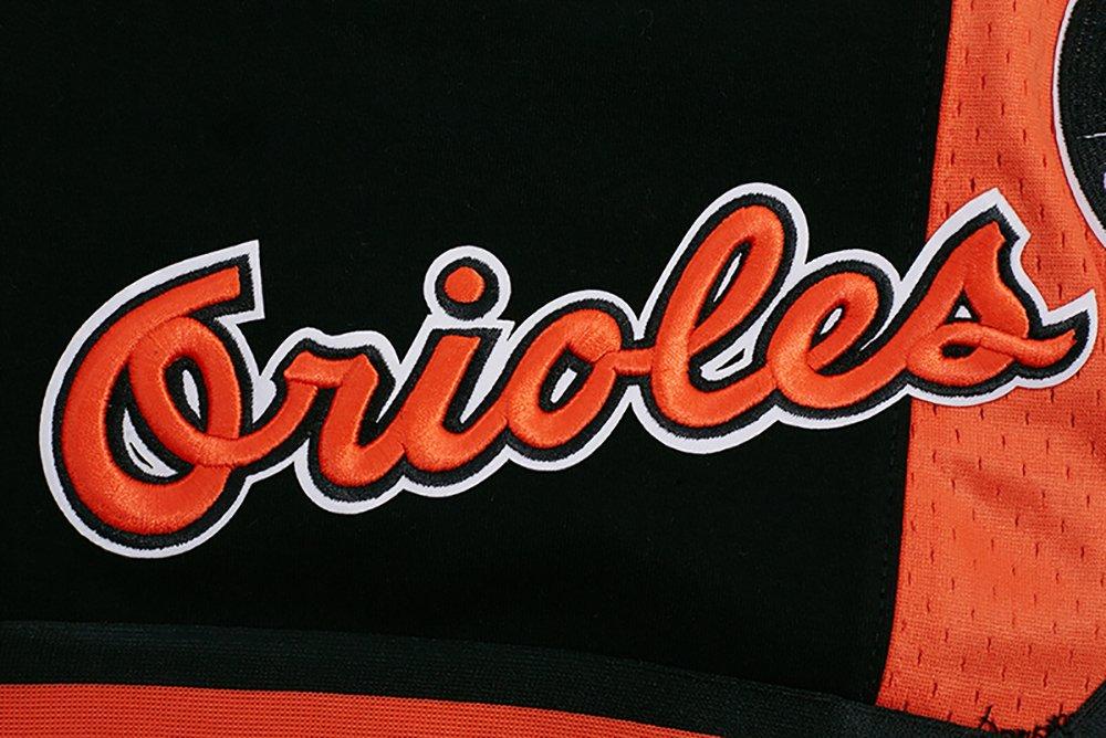 Pro Standard Men's MLB Baltimore Orioles Retro Classic Double-Knit 2.0 Shorts -Black/Orange - BLACK/ORANGE Thumbnail View 5