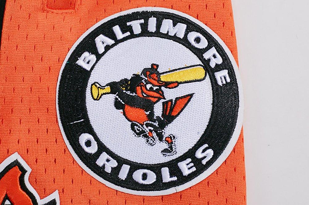Pro Standard Men's MLB Baltimore Orioles Retro Classic Double-Knit 2.0 Shorts -Black/Orange - BLACK/ORANGE Thumbnail View 6