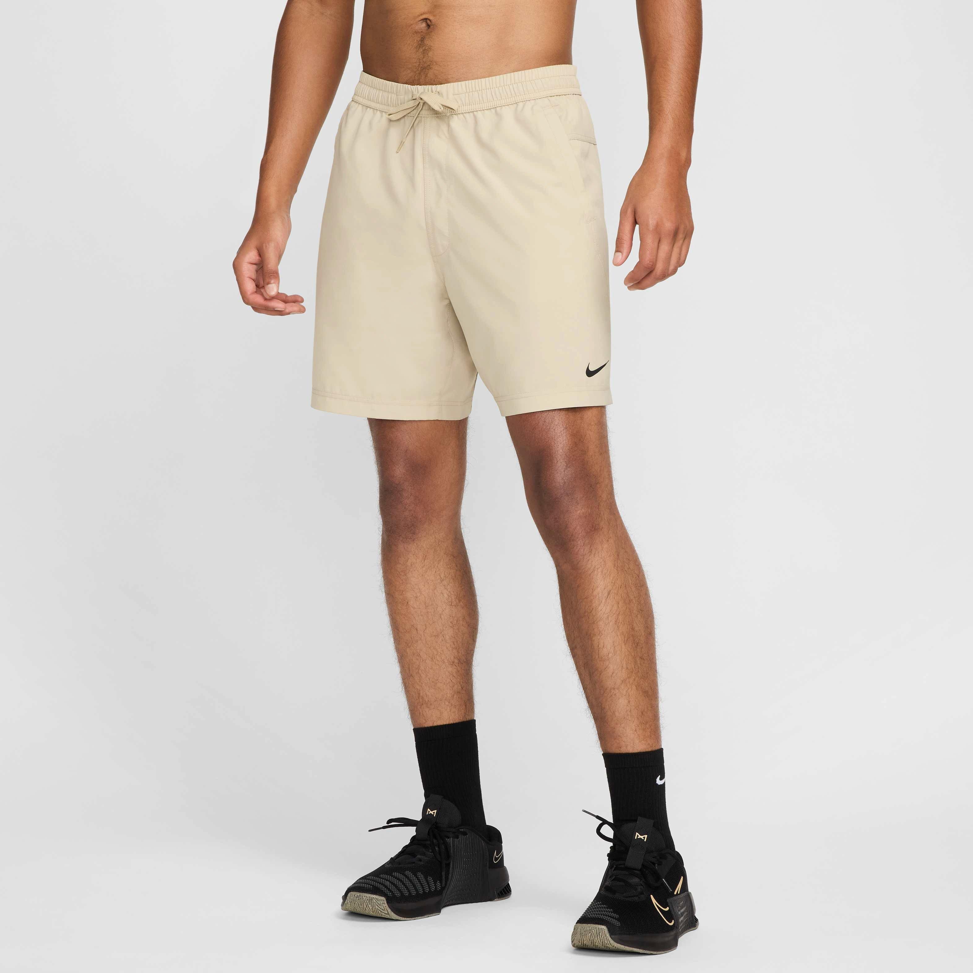 Nike Men's Form Dri-FIT Unlined Versatile Shorts - BROWN Thumbnail View 3