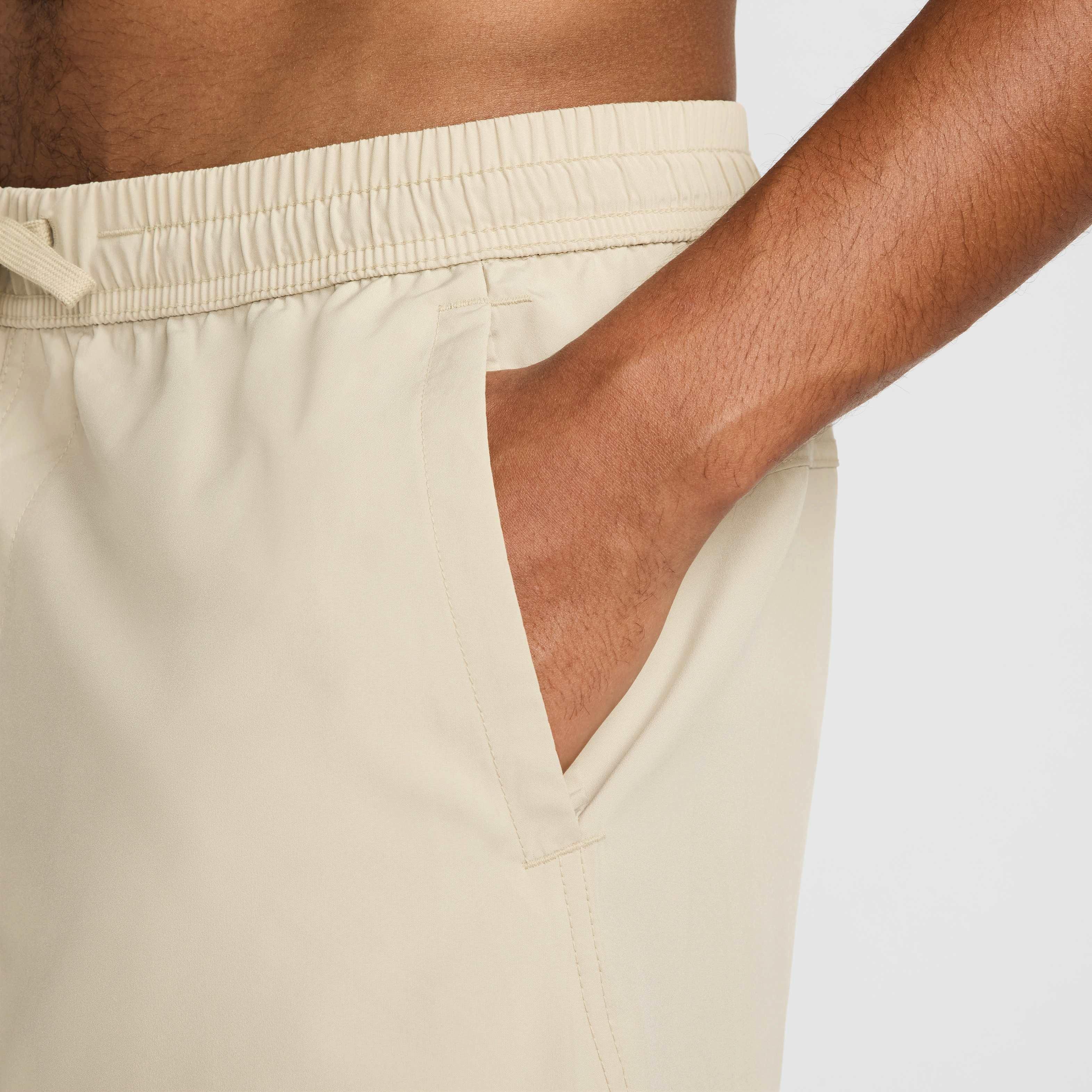 Nike Men's Form Dri-FIT Unlined Versatile Shorts - BROWN Thumbnail View 4