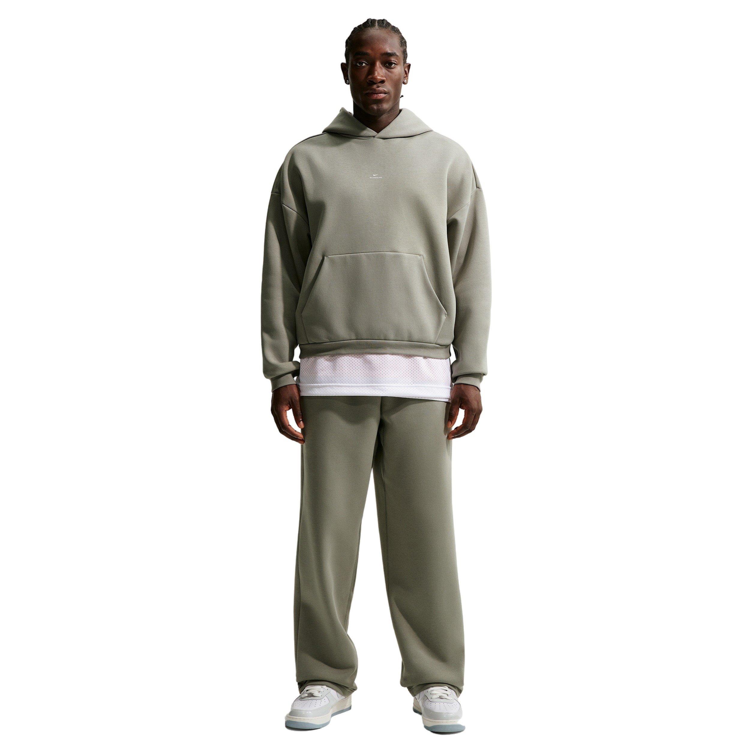 Nike Men's Club Open-Hem Fleece Sweatpants - Grey - GREY Thumbnail View 1