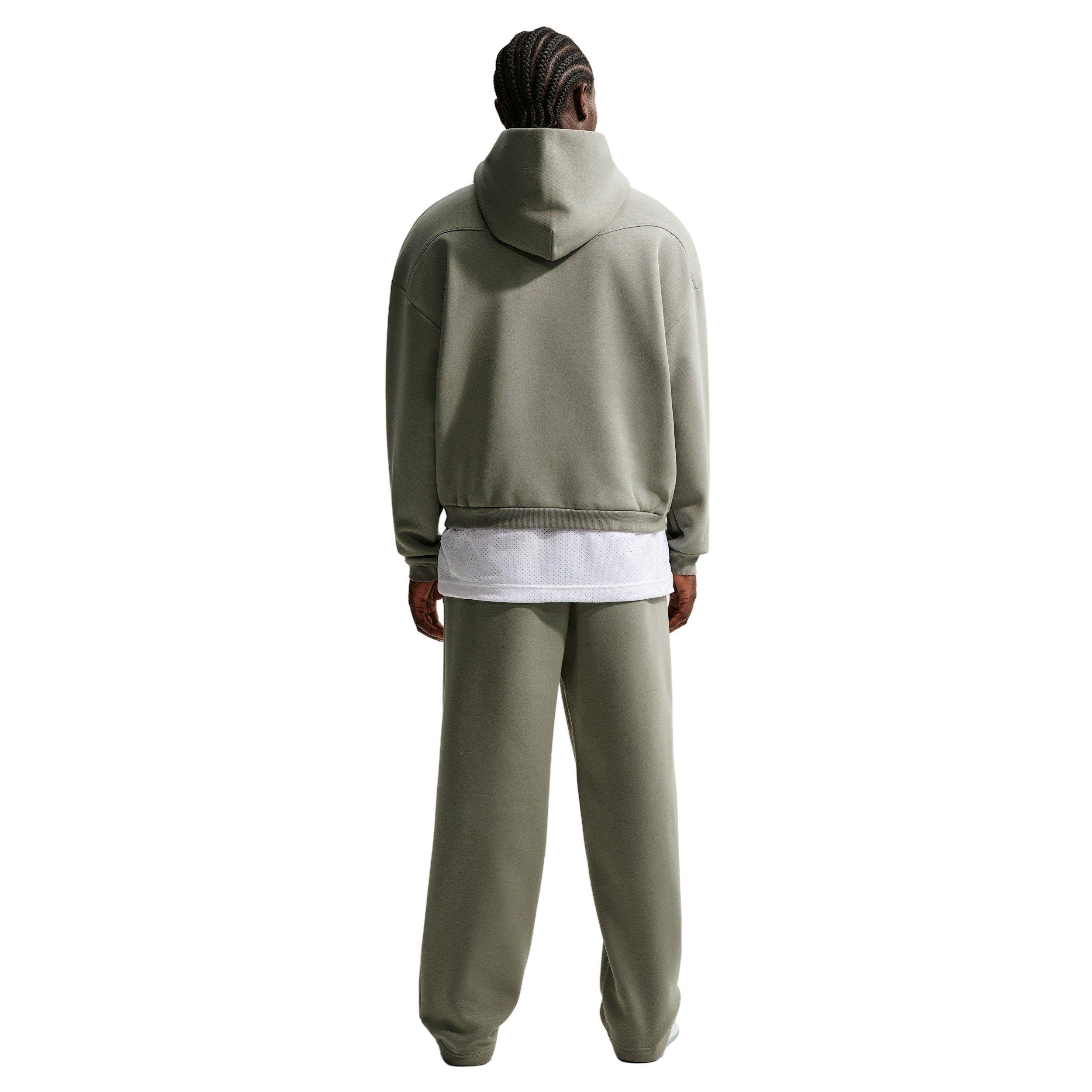 Nike Men's Club Open-Hem Fleece Sweatpants - Grey - GREY Thumbnail View 2